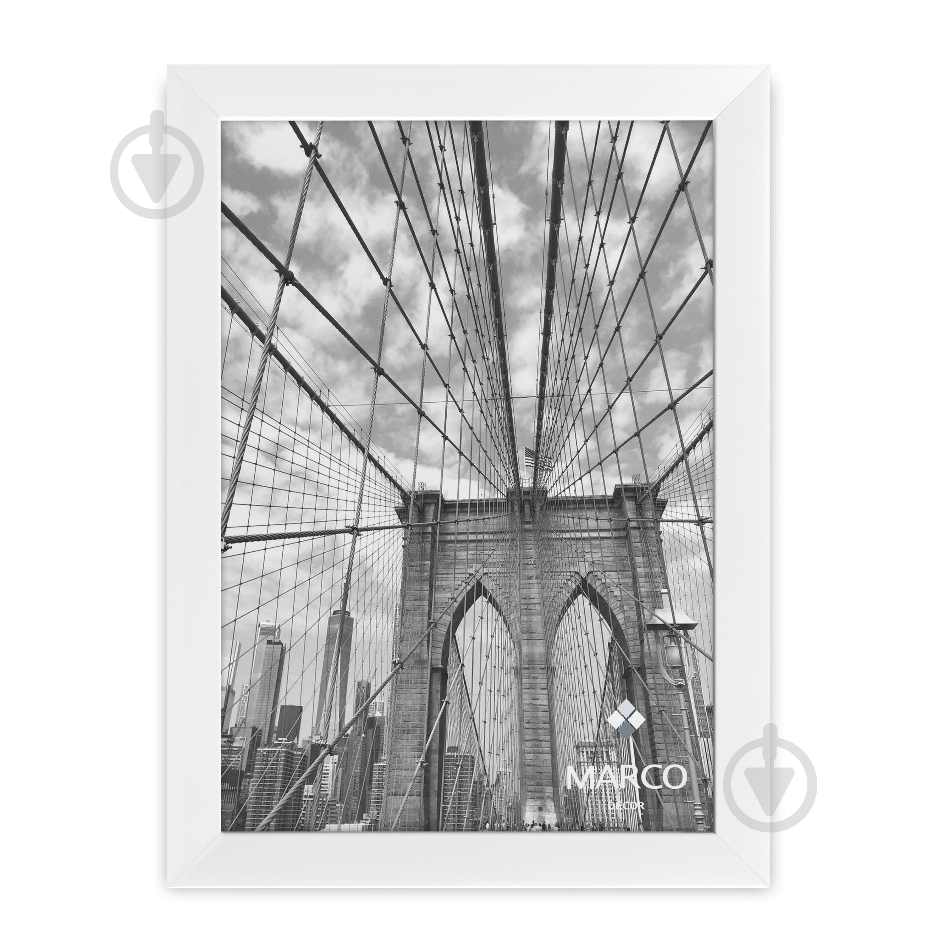 Рамка для фотографии со стеклом MARCO decor 2216 1 фото 30х40 см белый - фото 1