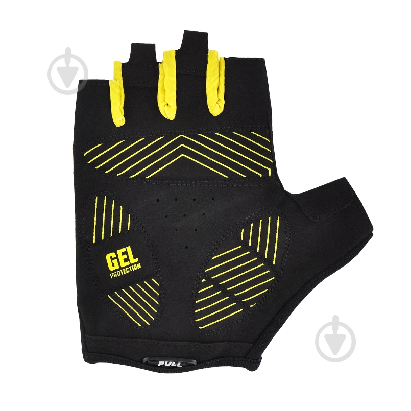 Велоперчатки GREY'S GR18343 L черный с желтым - фото 3