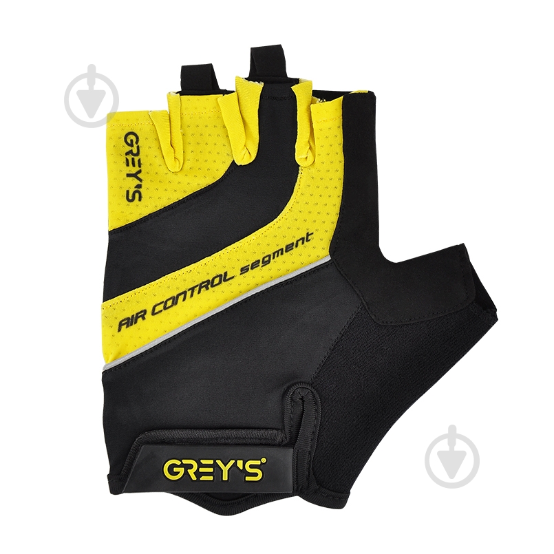 Велоперчатки GREY'S GR18343 L черный с желтым - фото 4
