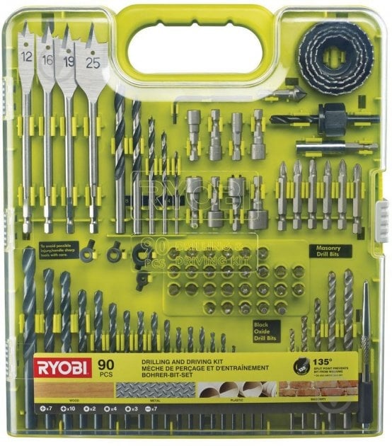 Набор бит и сверл RYOBI RAKDD90 90 шт. 5132004665 - фото 1 Набор бит и сверл RYOBI RAKDD90 90 шт. 5132004665 - фото 1