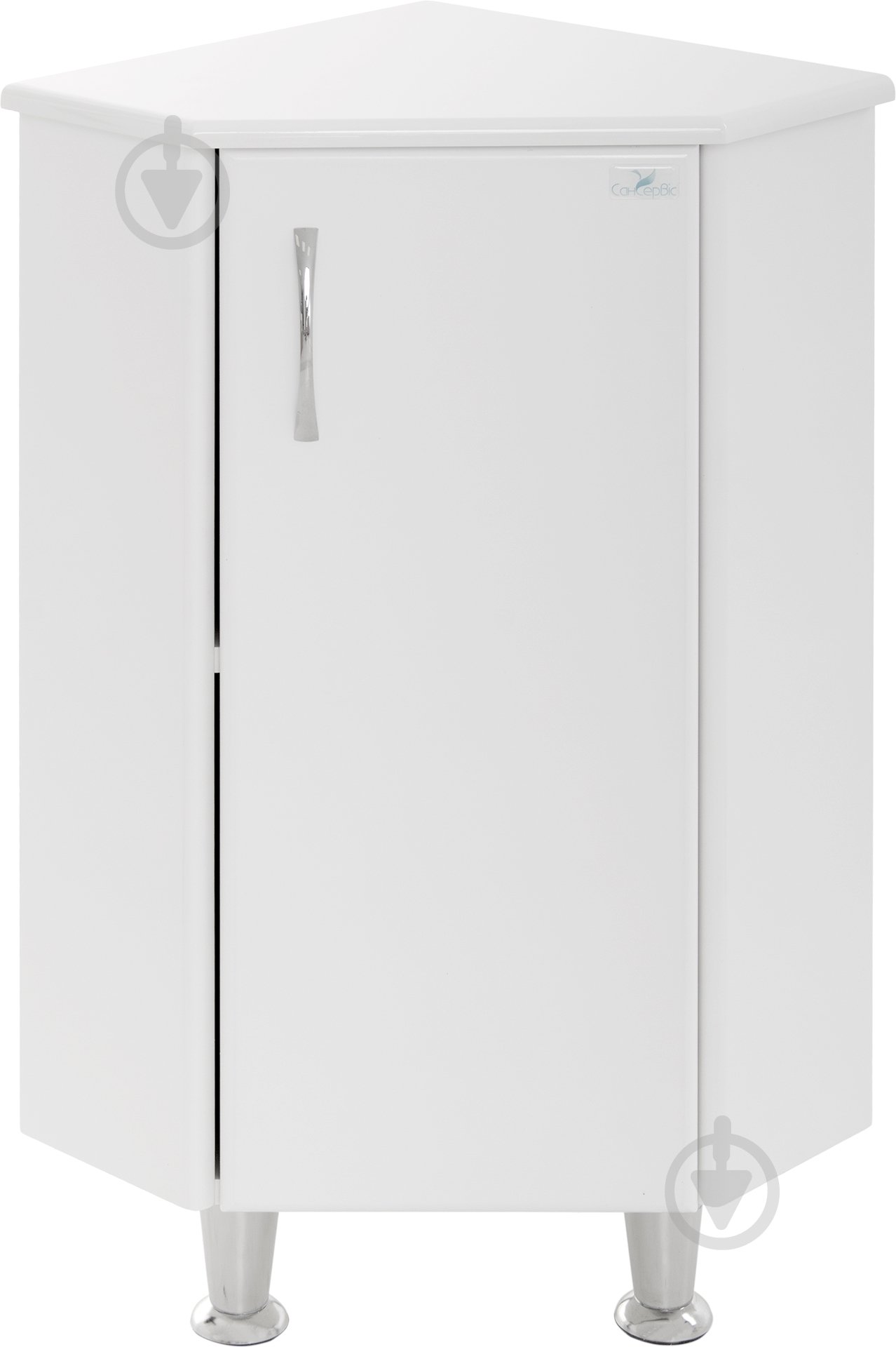 Шкафчик напольный Сансервіс угловой К-4 белый - фото 2