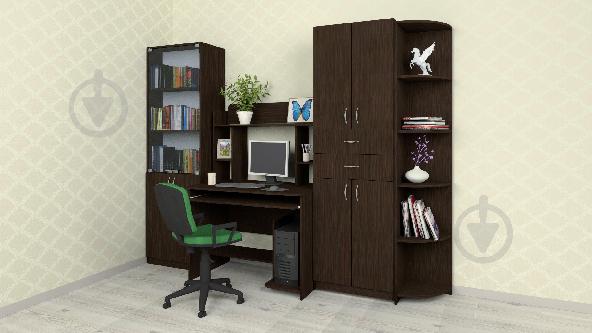 Стол компьютерный Компанит СКМ-6 бук - фото 2