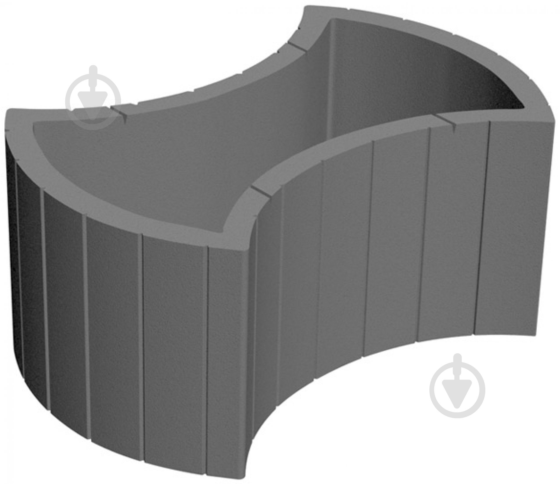 Цветочница Золотой Мандарин серая 450х660 мм - фото 1 Цветочница Золотой Мандарин серая 450х660 мм - фото 1