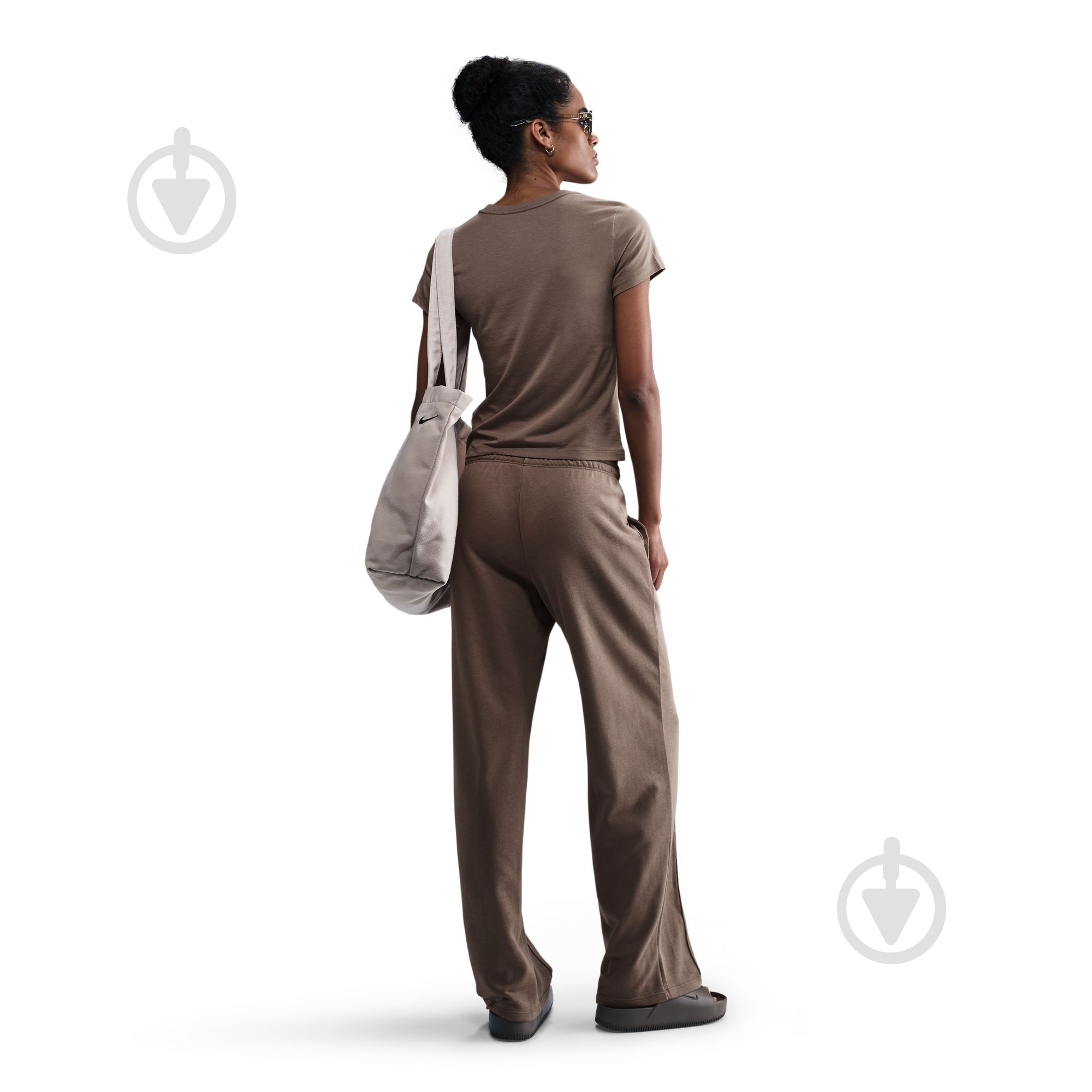 Футболка Nike W NSW NK CHLL KNT MD CRP FV5508-233 р.XS коричневый - фото 3