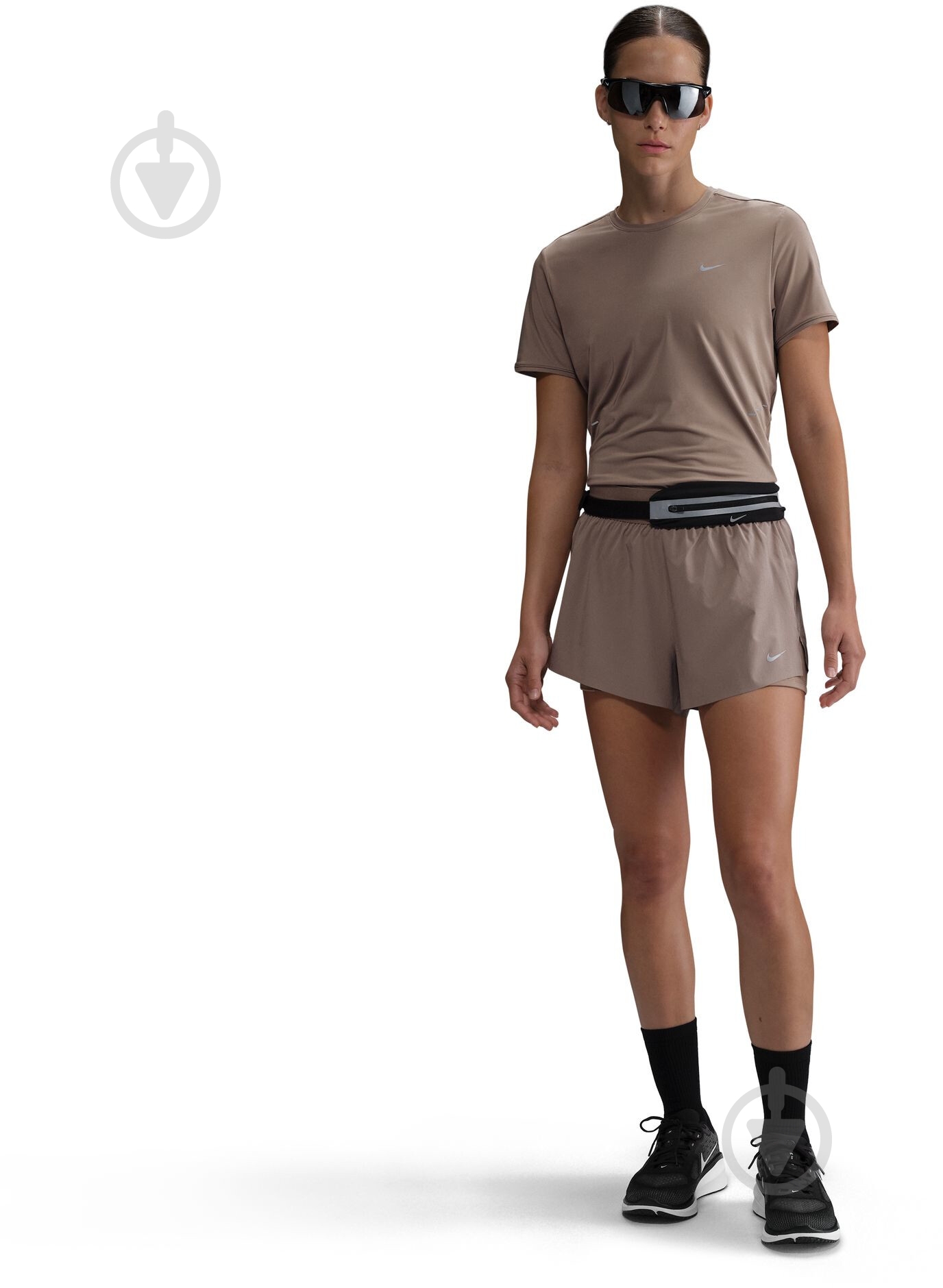 Футболка Nike W NK SWIFT DF SS TOP HM9698-233 р.XS коричневый - фото 2