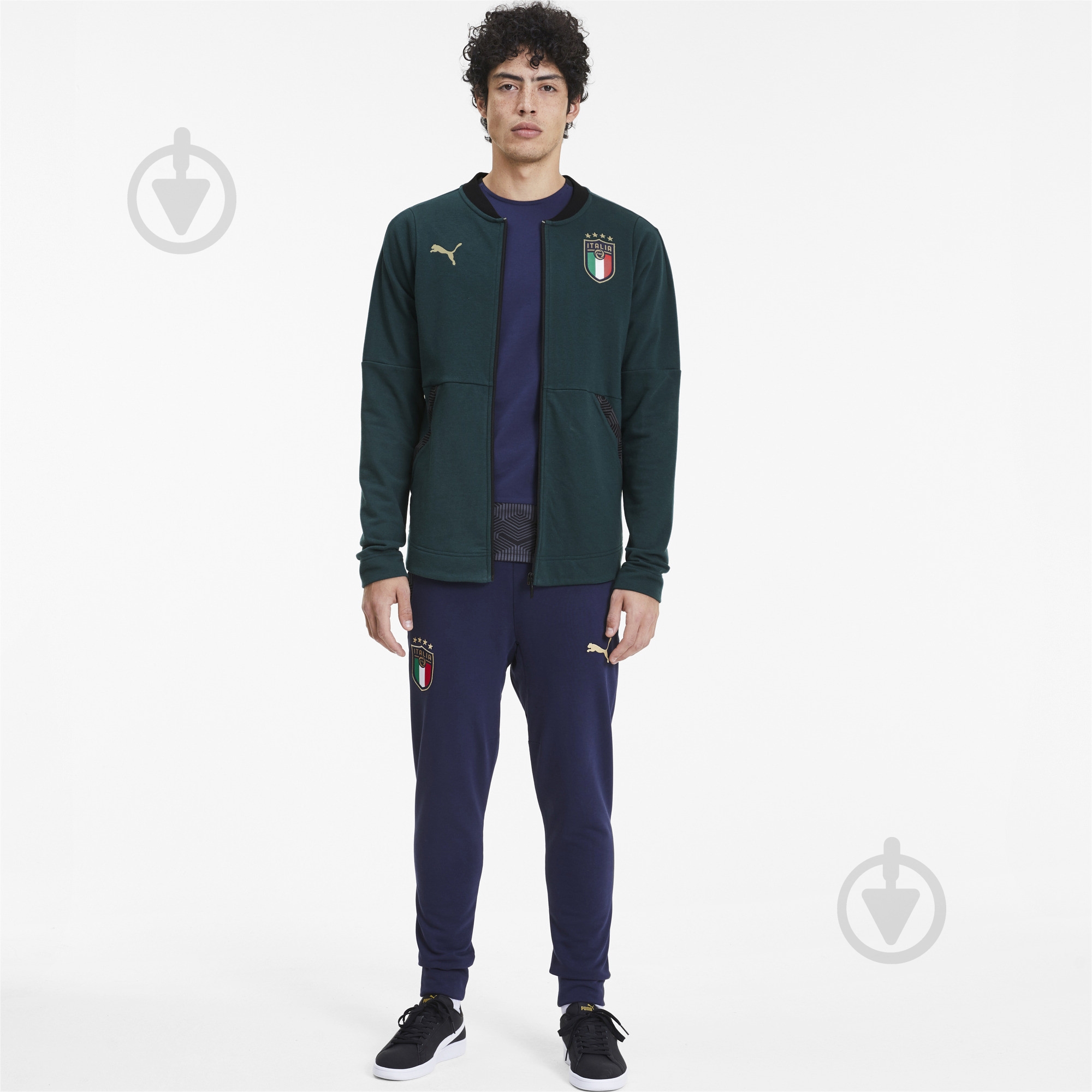 Джемпер Puma FIGC Casuals Jacket 75722503 р. S зеленый - фото 5