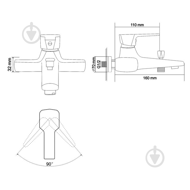 Смеситель для душа RJ Rock RBZ078-5 - фото 2