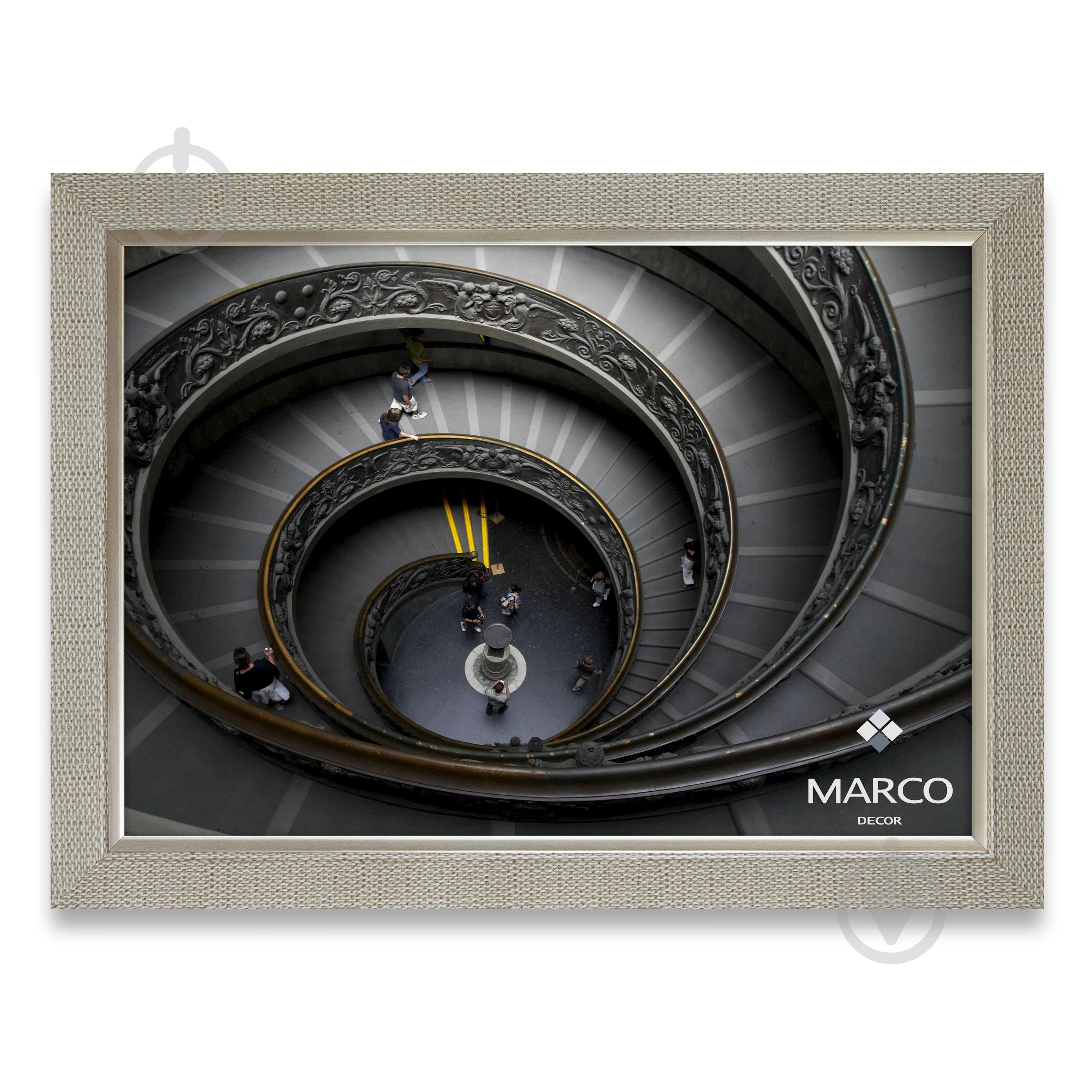 Рамка для фотографии со стеклом MARCO decor 2615N 1 фото 30х40 см коричневый с золотистым - фото 1