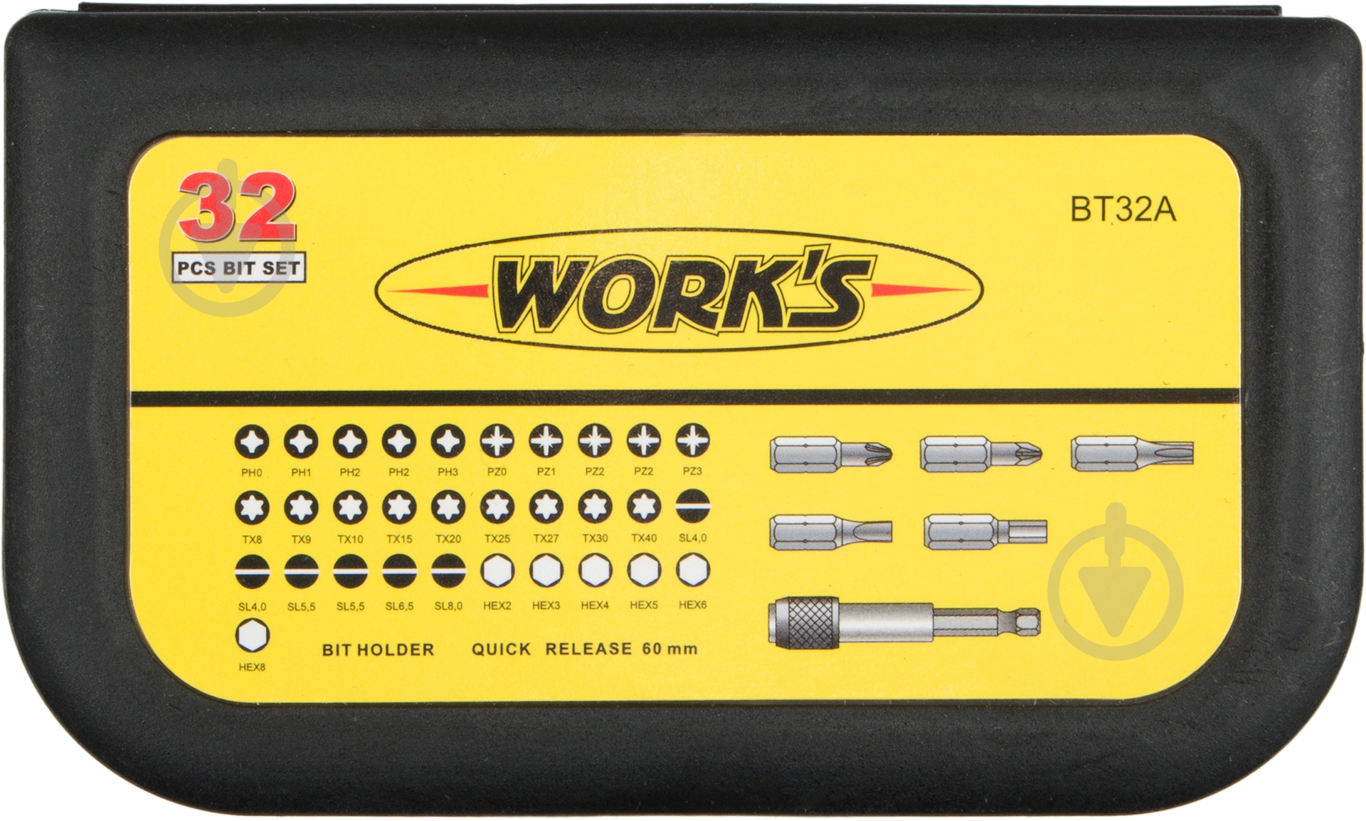 Набор бит Work's 32 шт. BT32A - фото 4