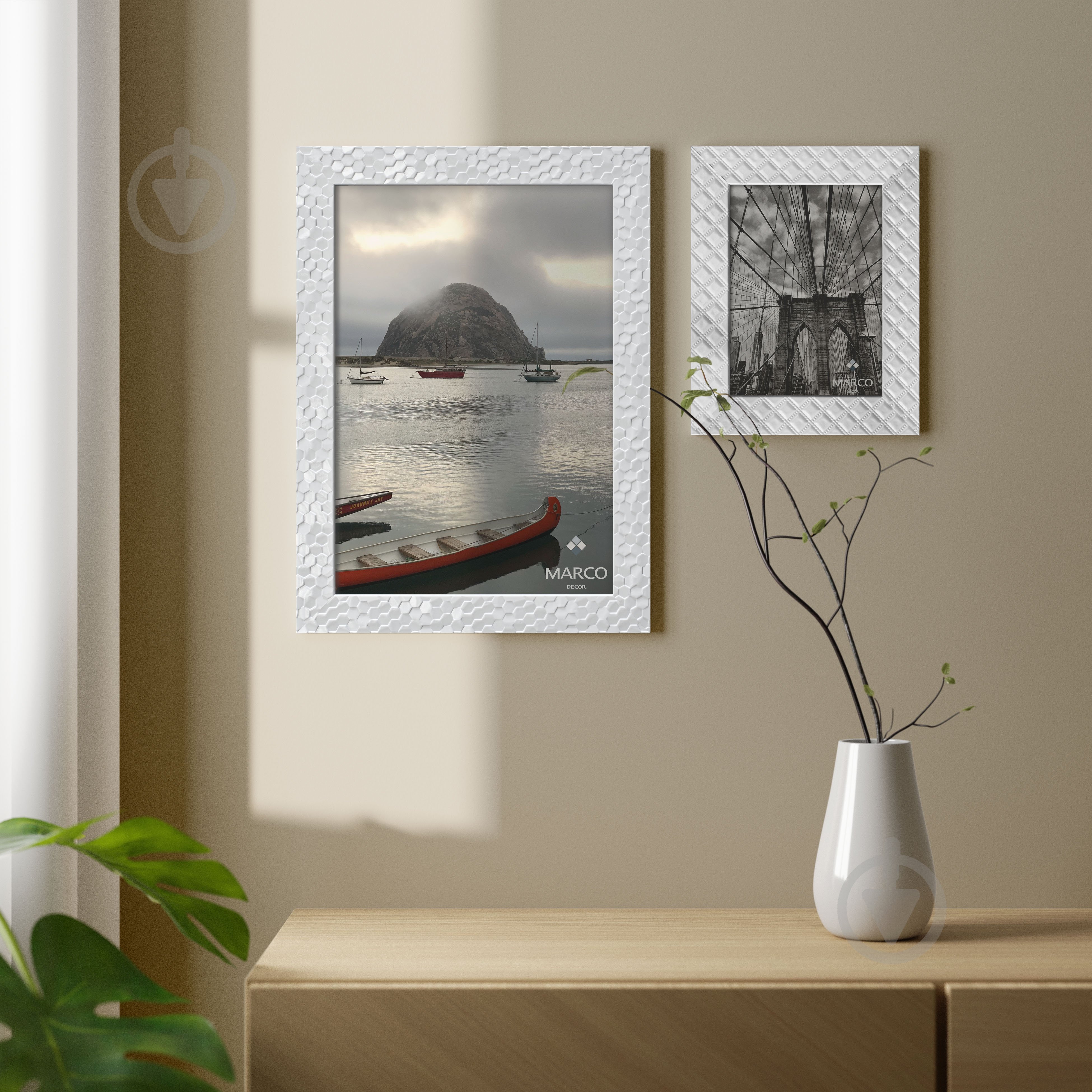Рамка для фотографии со стеклом MARCO decor 2712AM 1 фото 21х30 см белый - фото 5