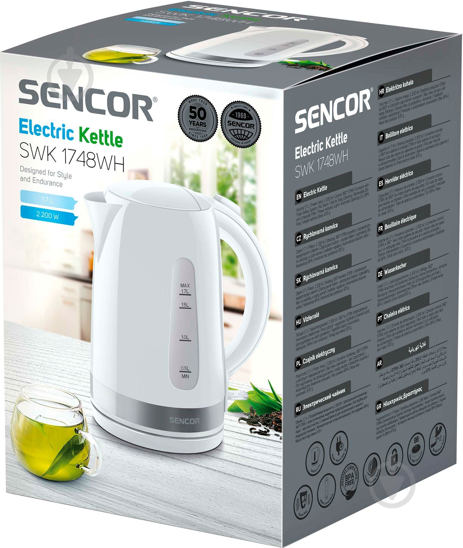Электрочайник Sencor SWK 1748WH - фото 16
