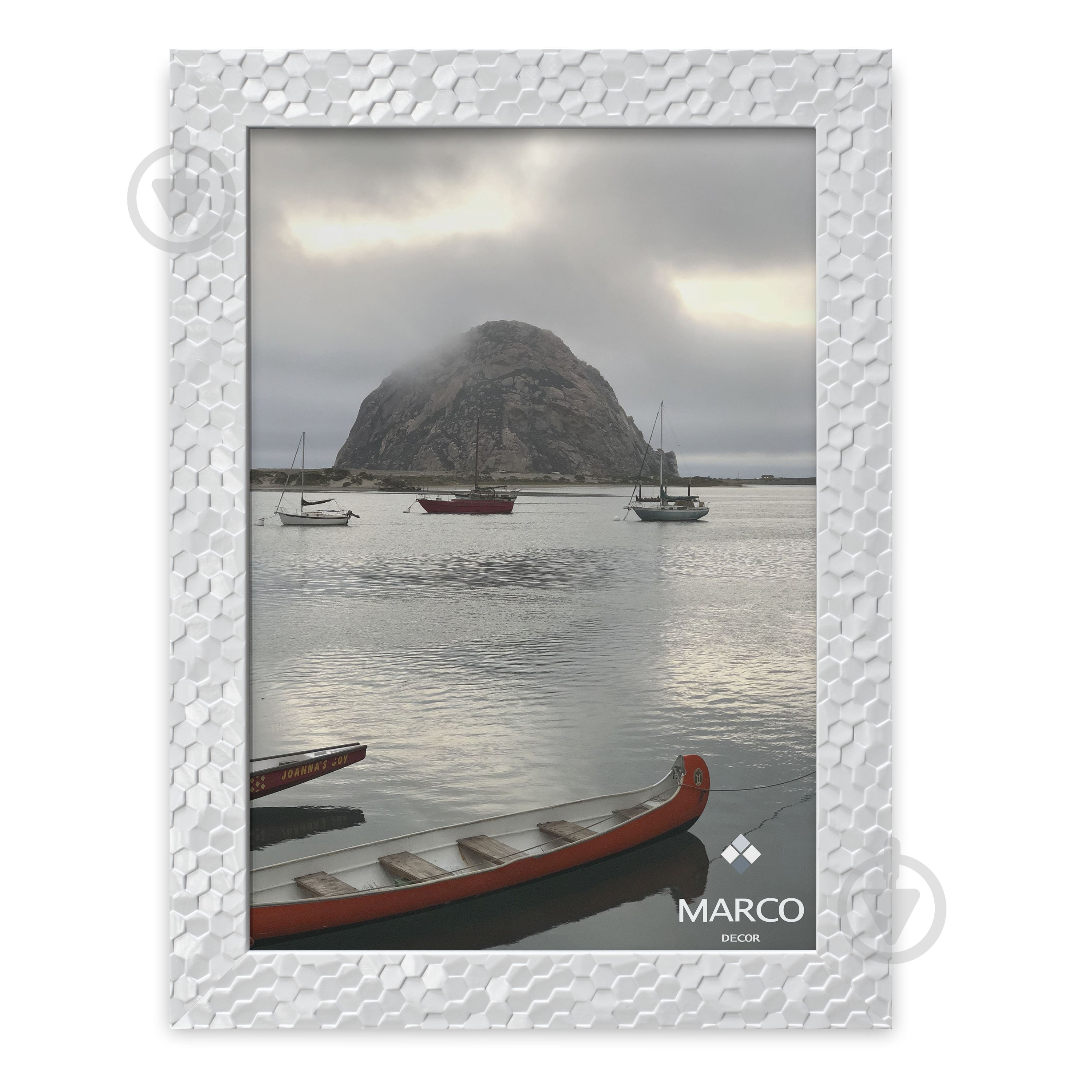 Рамка для фотографии со стеклом MARCO decor 2712AM 1 фото 30х40 см белый - фото 1