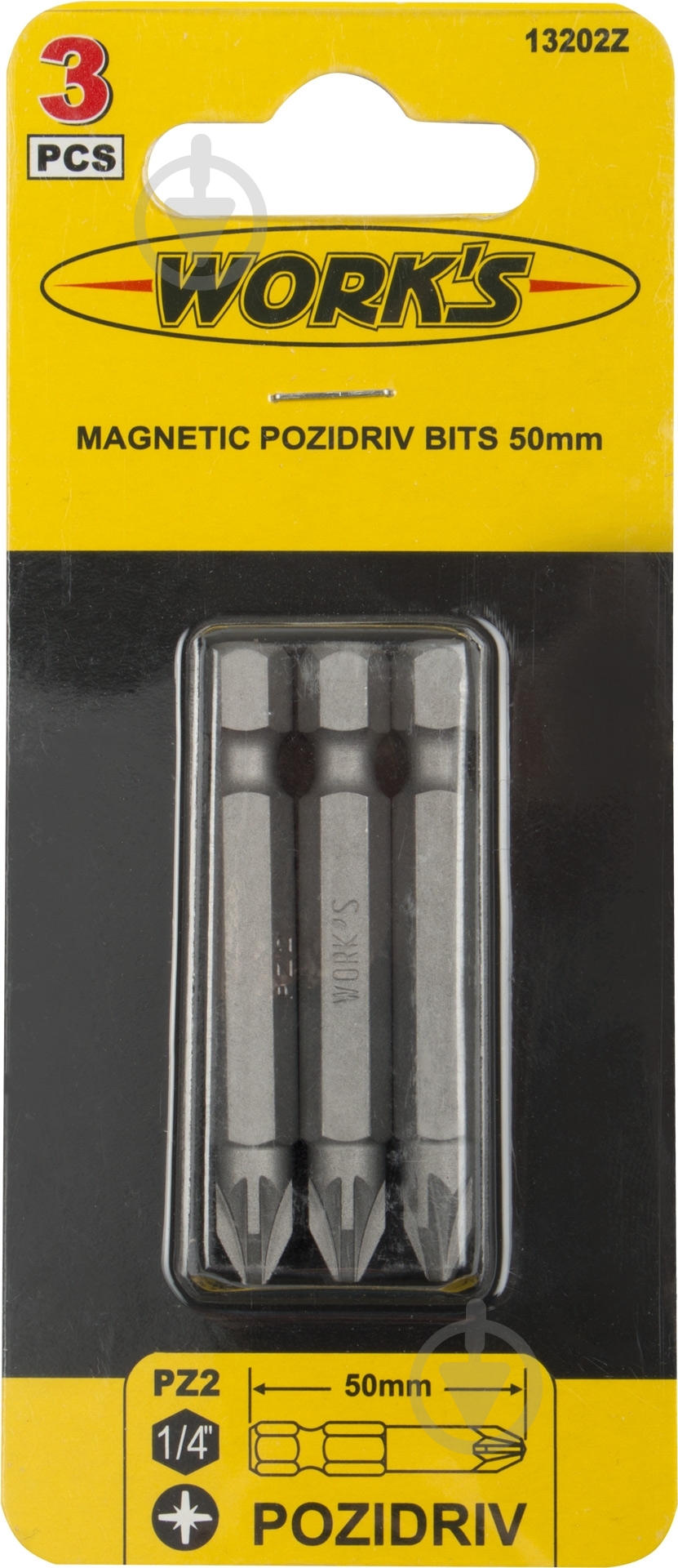Бита Work's PZ1x50 мм 3 шт. 13202Z - фото 2