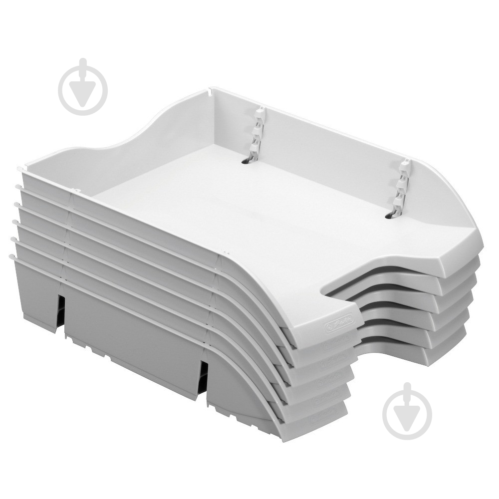 Лоток для бумаг горизонтальный space R-PET Solid серый 11247103 Herlitz - фото 2