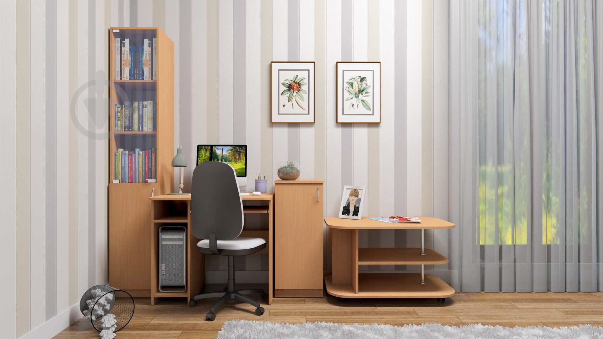 Стол компьютерный Компанит СКМ-12 бук - фото 2 Стол компьютерный Компанит СКМ-12 бук - фото 2