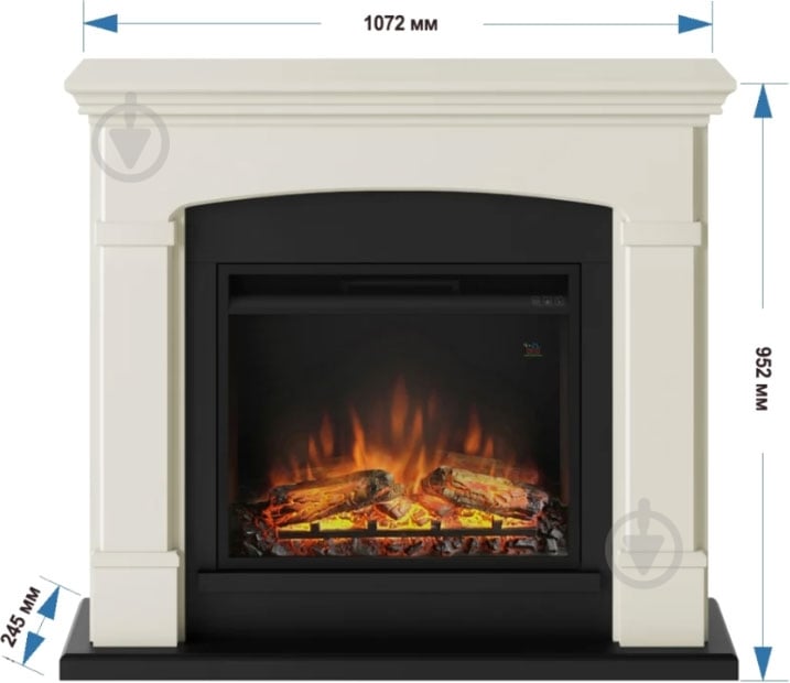 Камінокомплект Tagu Helmi білий - фото 5