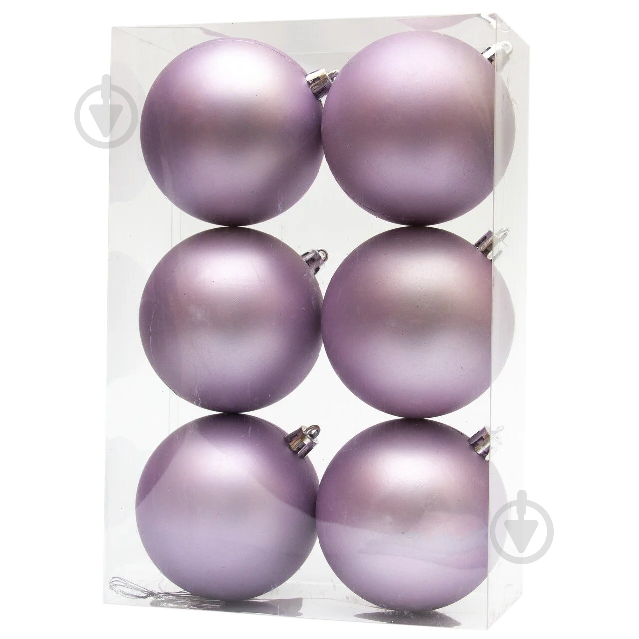 Набір куль Девілон 6 шт., 8х16х24см, 891244 ліловий - фото 1