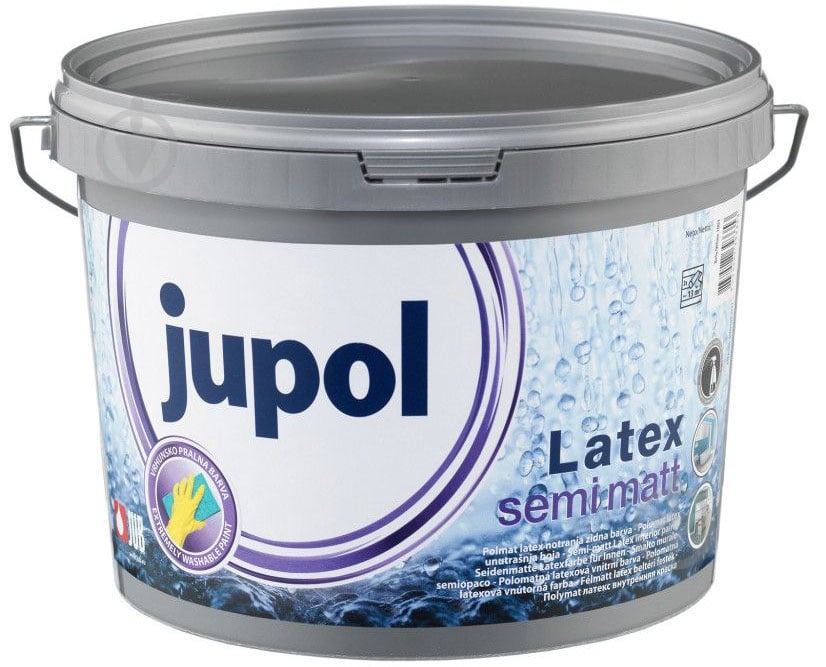 Фарба інтер'єрна латексна JUB Jupol Latex Semi Matt напівглянець 2 л - фото 1 Фарба інтер'єрна латексна JUB Jupol Latex Semi Matt напівглянець 2 л - фото 1