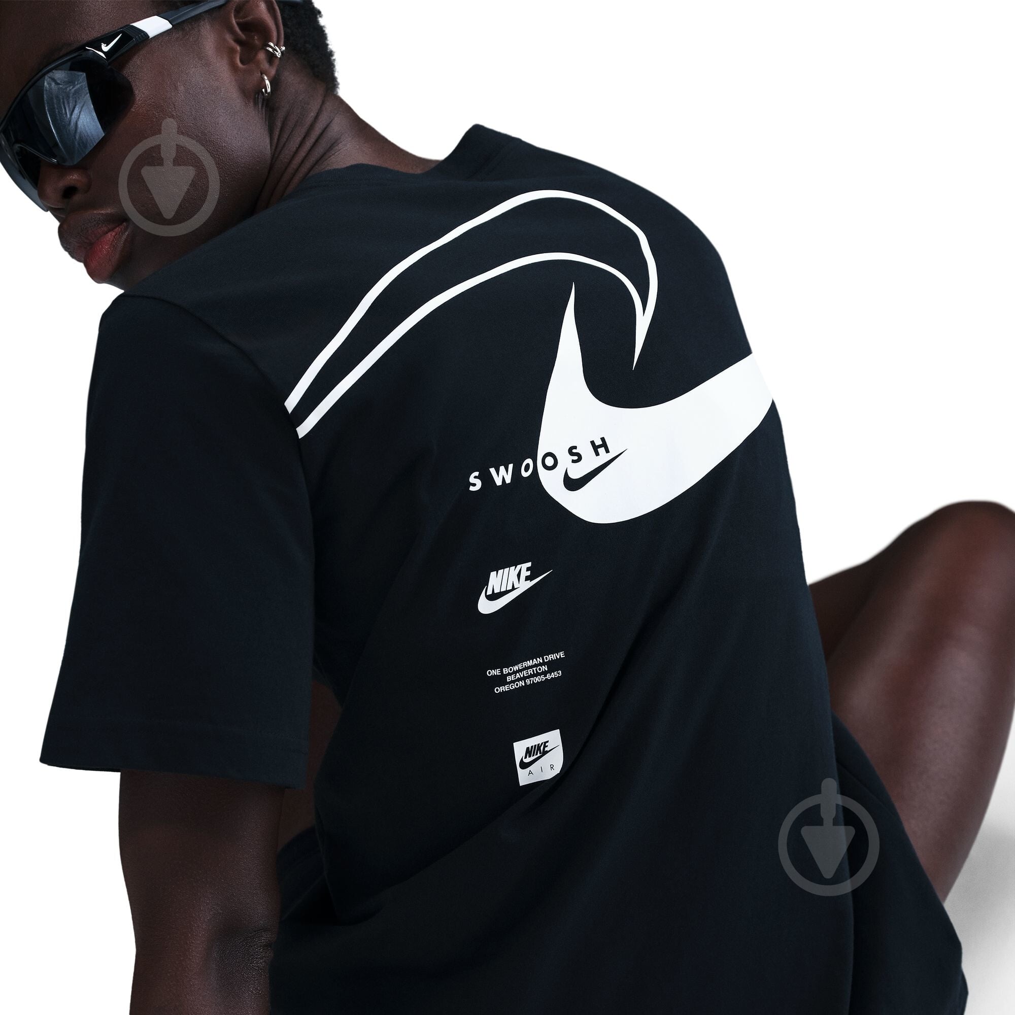 Футболка Nike W NSW CLUB SS TEE OC SWOOSH HQ1698-010 р.XS чорний - фото 5