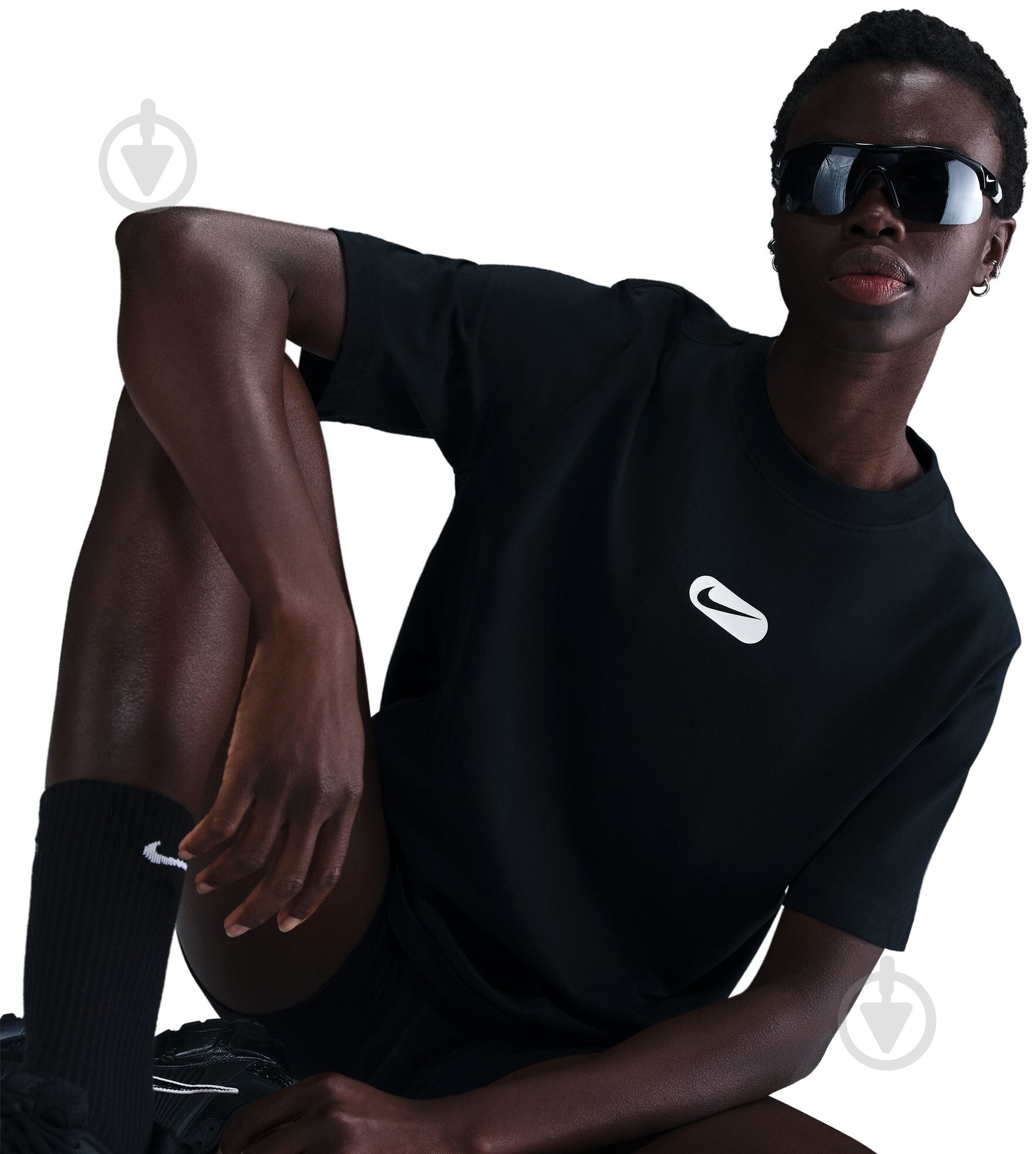 Футболка Nike W NSW CLUB SS TEE OC SWOOSH HQ1698-010 р.XS чорний - фото 6