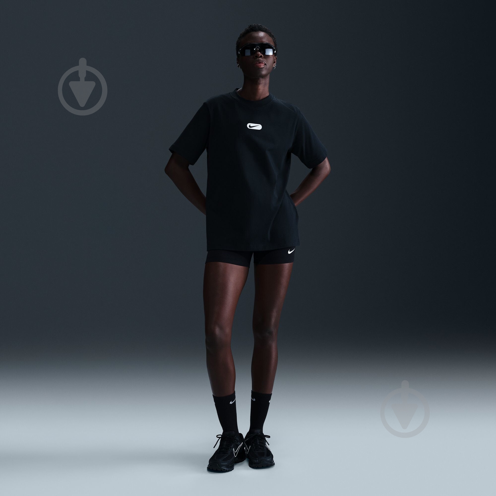 Футболка Nike W NSW CLUB SS TEE OC SWOOSH HQ1698-010 р.XS чорний - фото 8