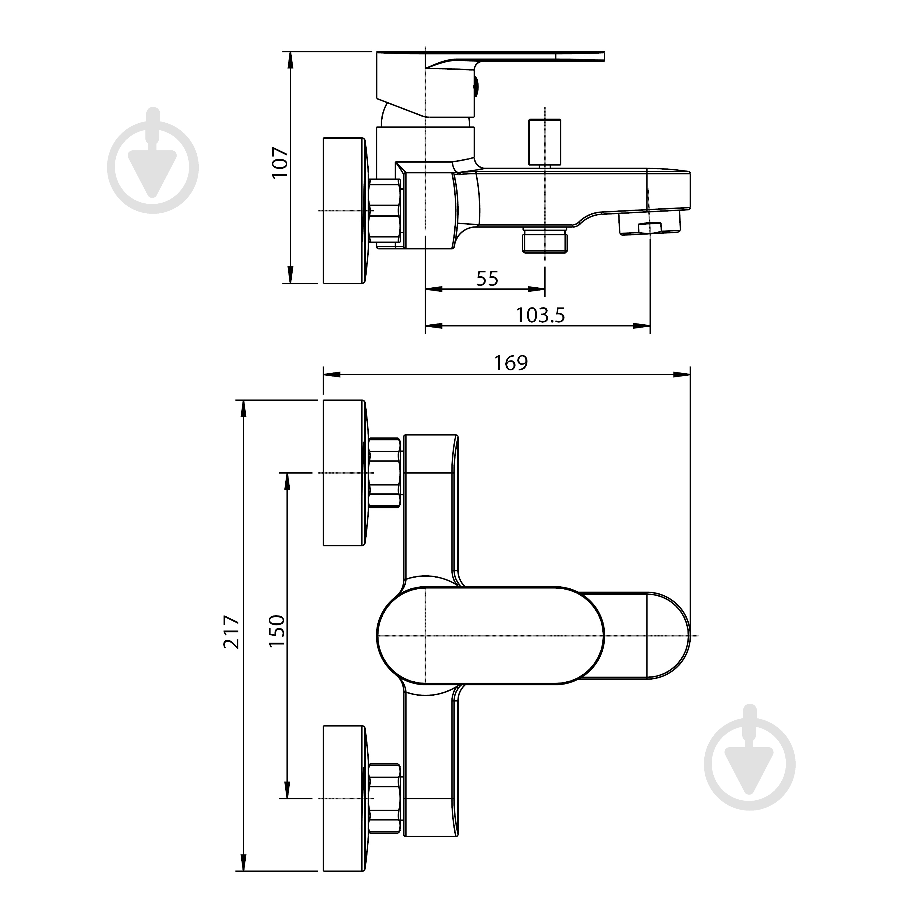 Смеситель для ванны Koller Pool Round Arc - фото 4 Смеситель для ванны Koller Pool Round Arc - фото 4