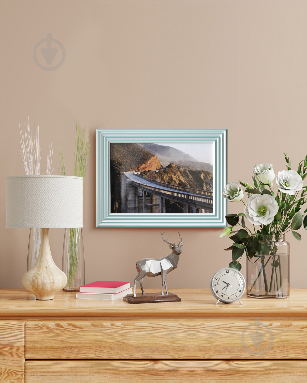 Рамка для фотографии со стеклом MARCO decor 4017 1 фото 30х40 см мятный - фото 5