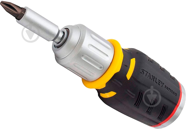 Викрутка Stanley FatMax Stubby бітотримач реверсний 1/4" 6 змінних біт FMHT0-62688 - фото 1