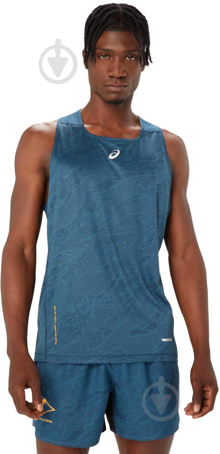 Майка Asics FUJITRAIL SINGLET 2011C984_400 р.S зеленый - фото 1