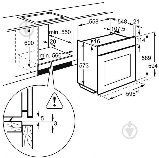 Духова шафа Electrolux OPEB2500V - фото 7