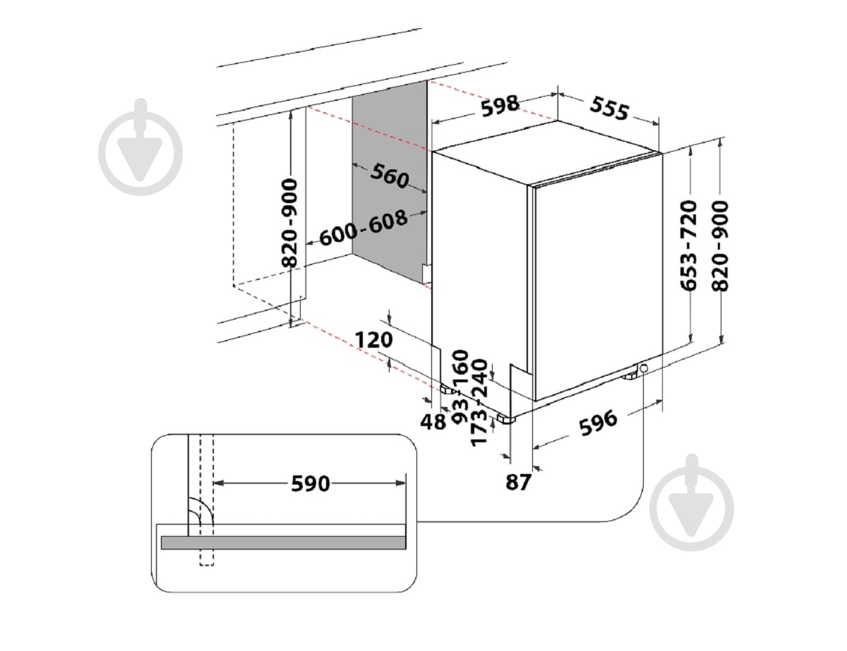 Встраиваемая посудомоечная машина Hotpoint H2I HD526 A - фото 11