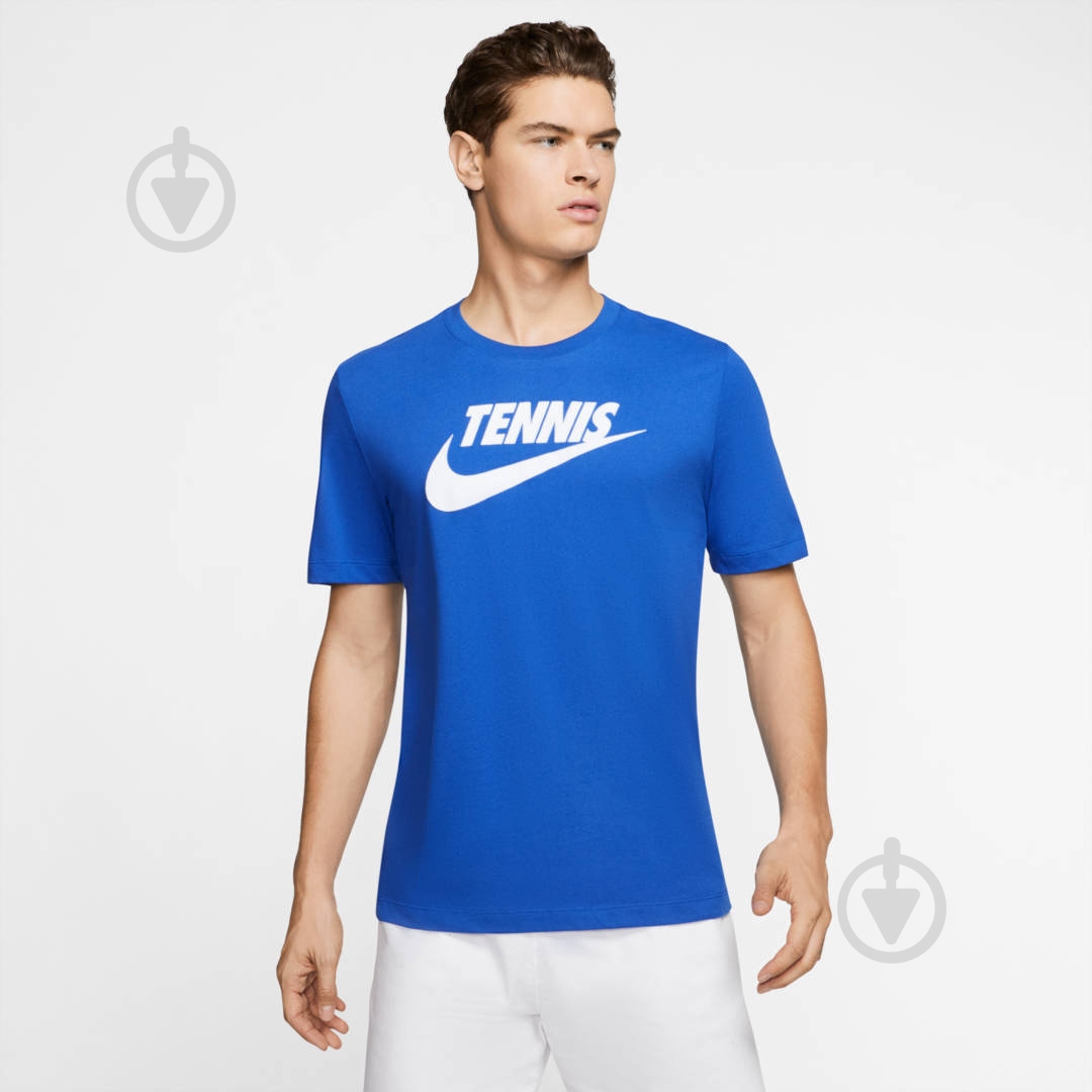 Футболка Nike M NKCT TEE DFCT TENNIS GFX CJ0429-481 р.2XL синий - фото 3