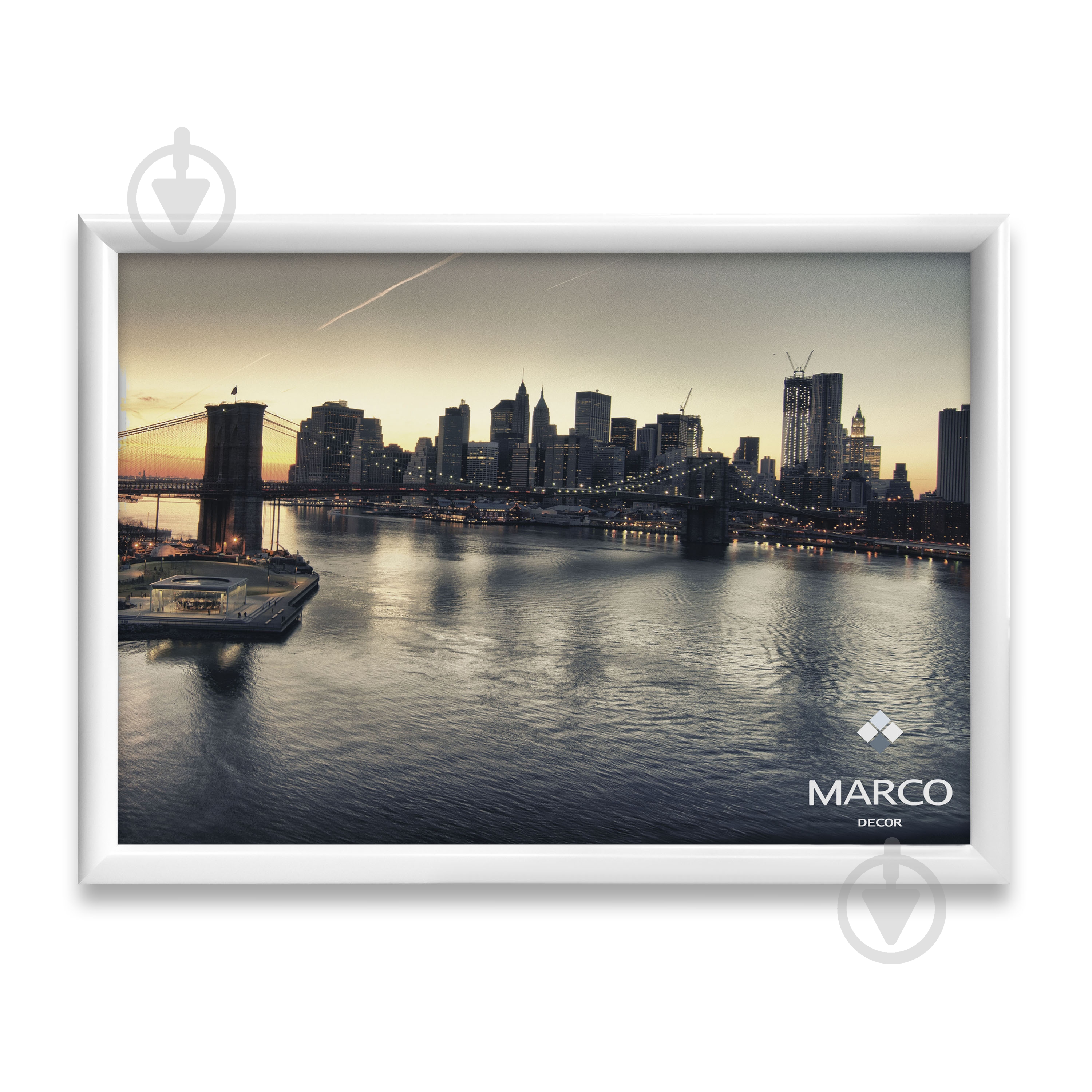 Рамка для фотографии со стеклом MARCO decor 1417 1 фото 10x15 см белый - фото 1