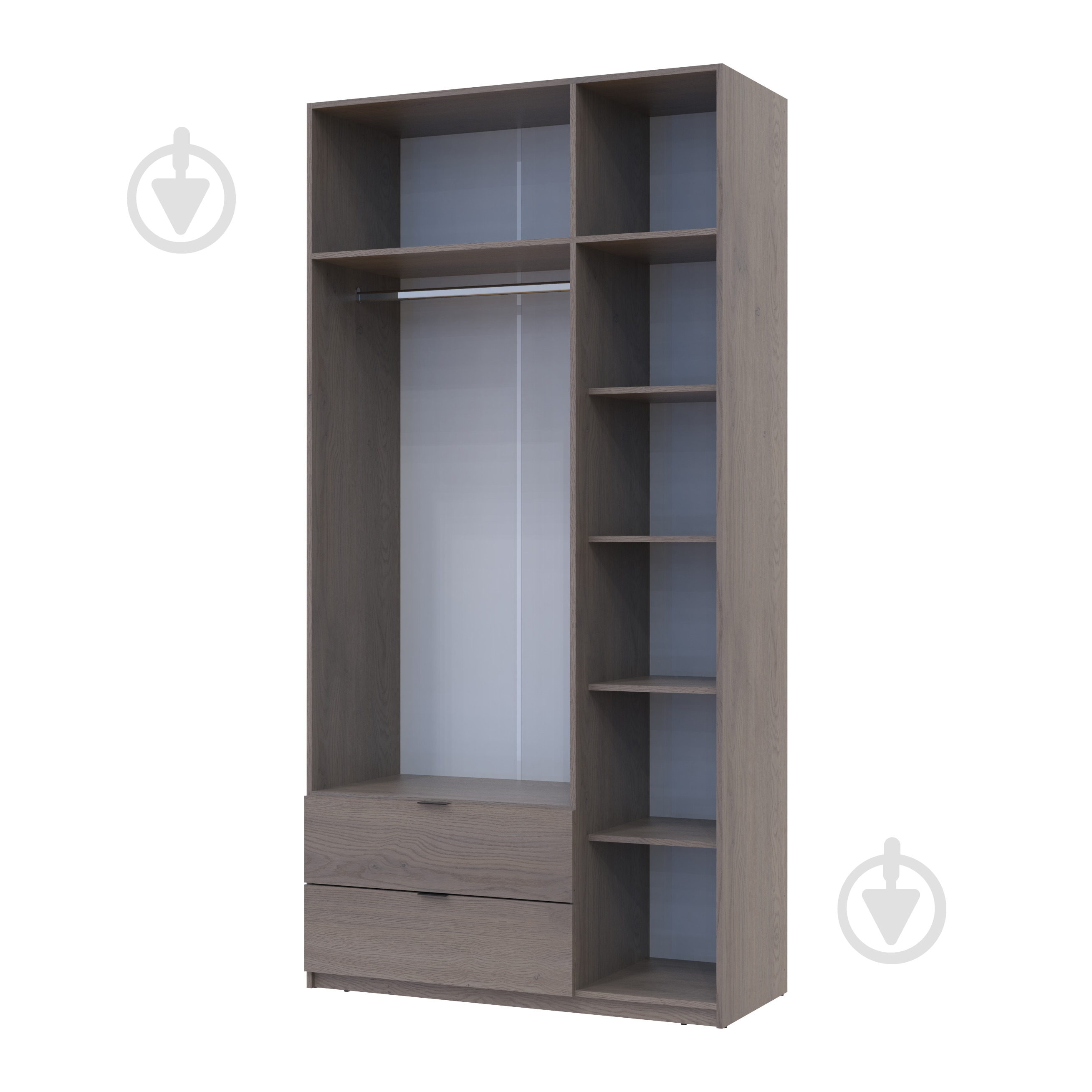 Шафа для одягу Doros Лукас 3ДСП 2400х1200х500 мм каннол / каннол - фото 4 Шафа для одягу Doros Лукас 3ДСП 2400х1200х500 мм каннол / каннол - фото 4