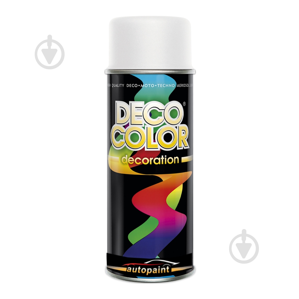 Краска аэрозольная RAL 9010 белый мат DecoColor 400 мл - фото 1