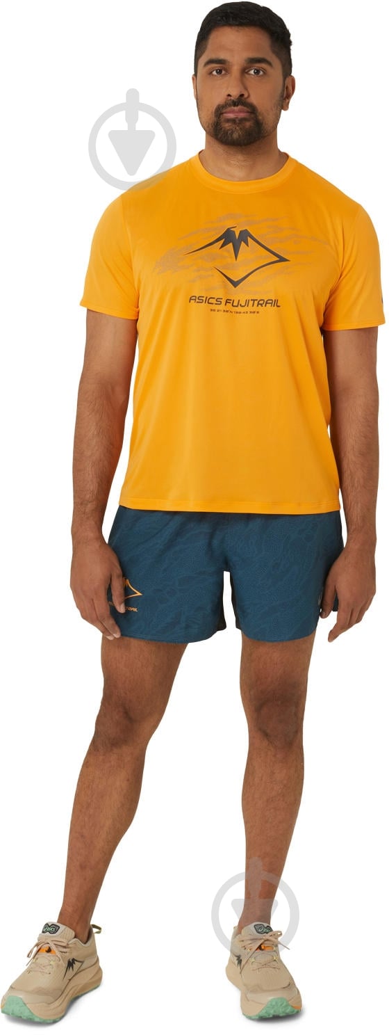 Футболка Asics FUJITRAIL LOGO SS TOP 2011C981_800 р.S оранжевый - фото 6