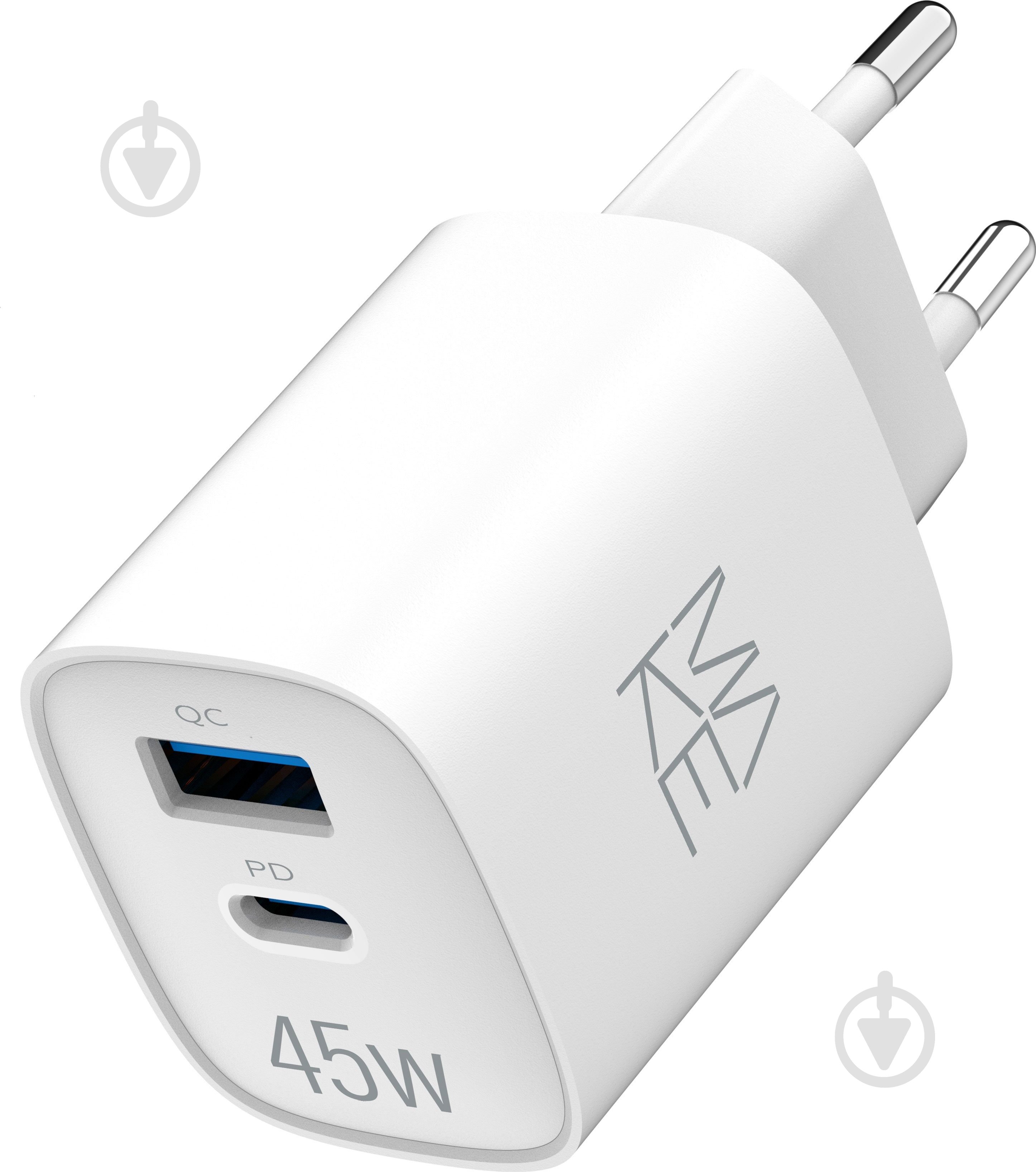 Зарядний пристрій Make 45W GaN PD + QC3.0 (MCW-4521GWH) - фото 2