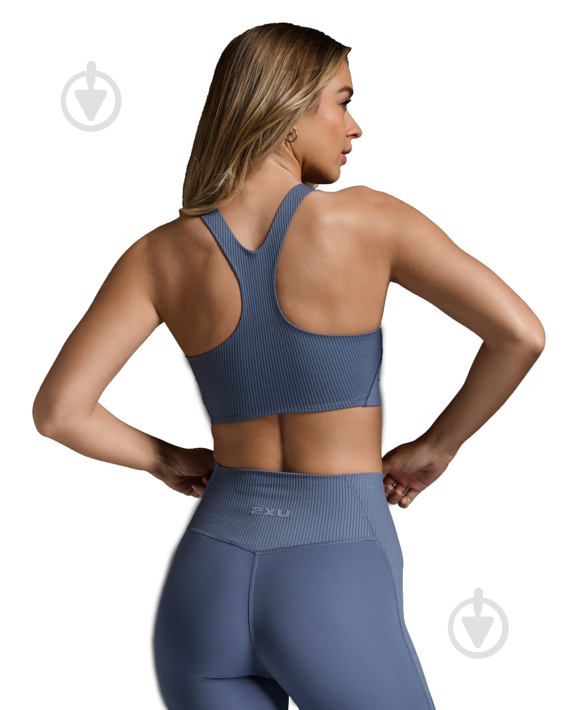 Бра 2XU RIBBED LONGLINE BRA WR7280a_IND/BST р.S серый - фото 2