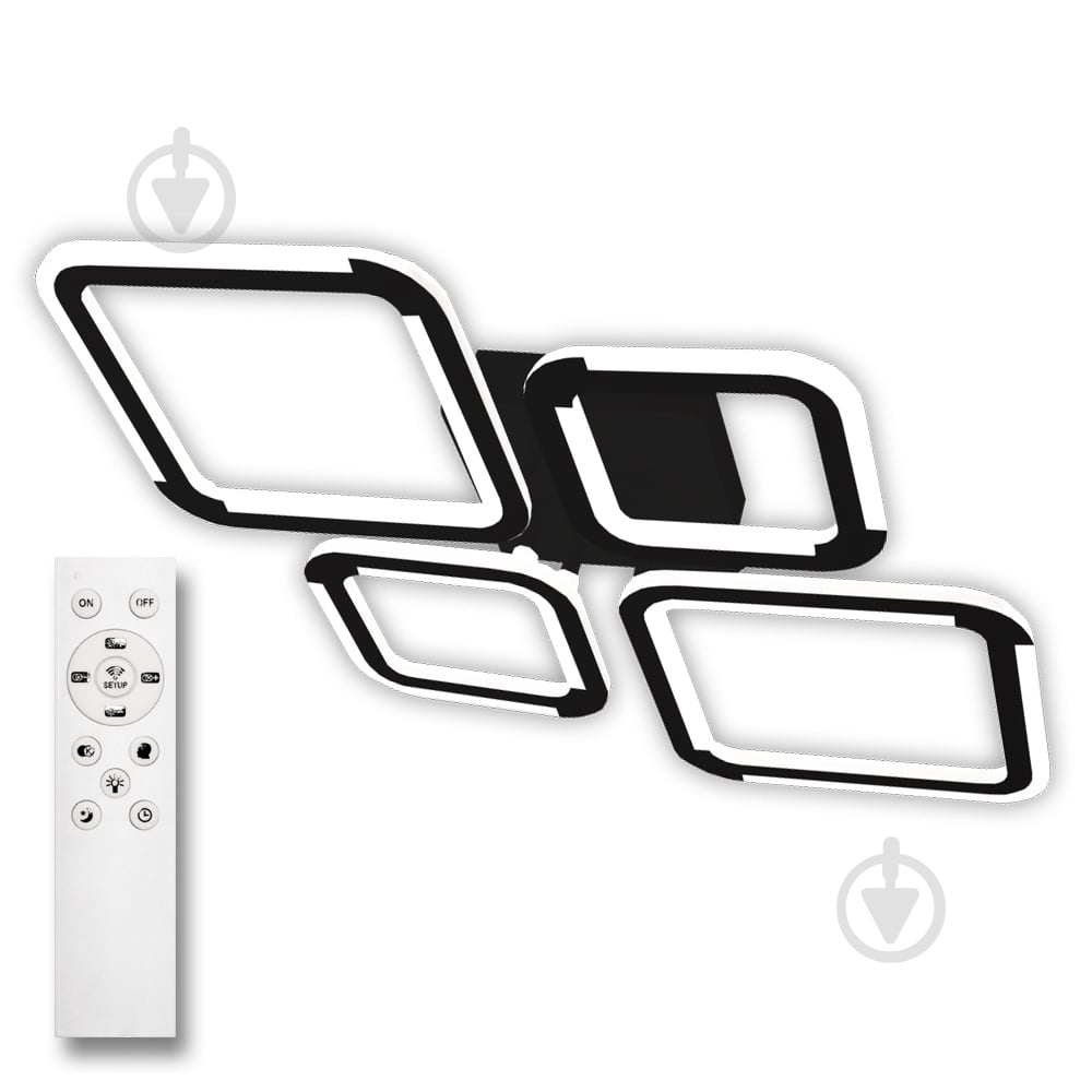 Люстра светодиодная Luminaria 4x75 Вт LED-модуль [019] Black SELENA 75W 5S BLACK - фото 1