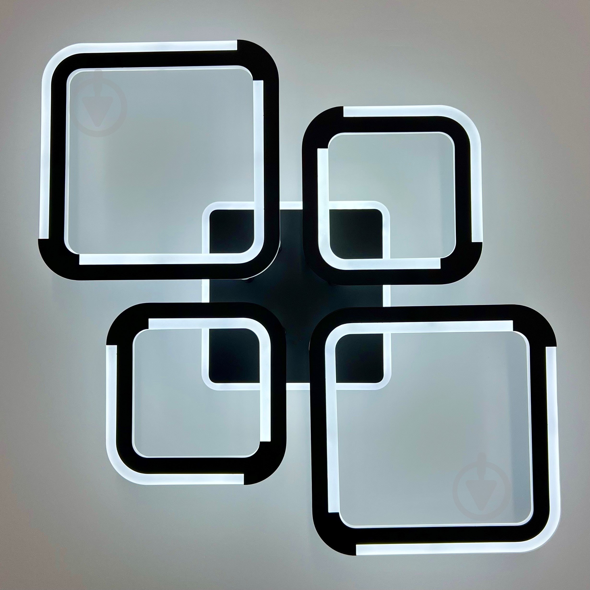 Люстра светодиодная Luminaria 4x75 Вт LED-модуль [019] Black SELENA 75W 5S BLACK - фото 8