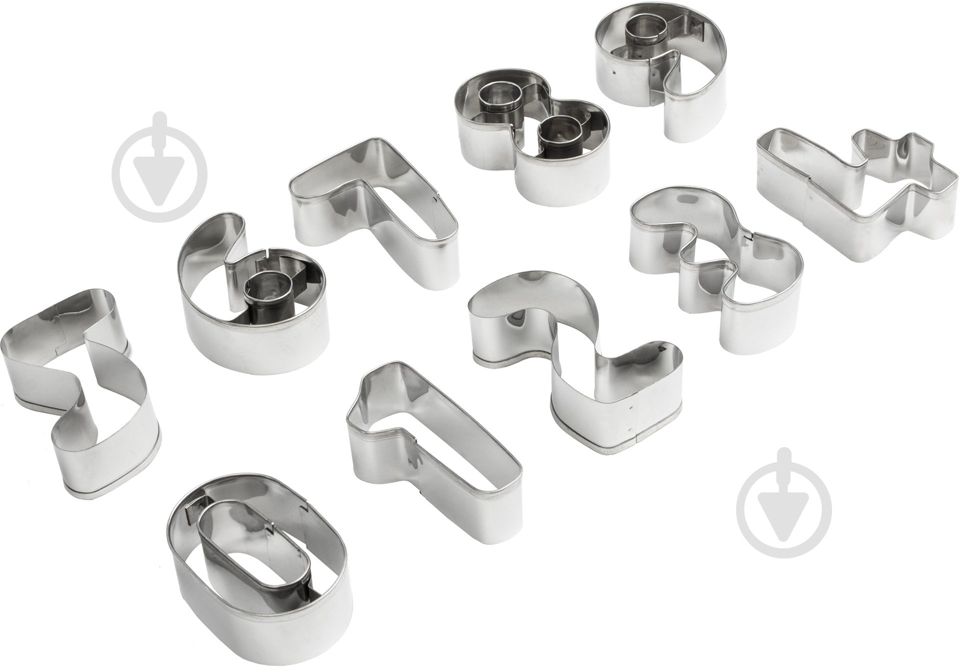 Набор форм для вырезания печенья Zenker Цифры 10 шт. 684716 - фото 1