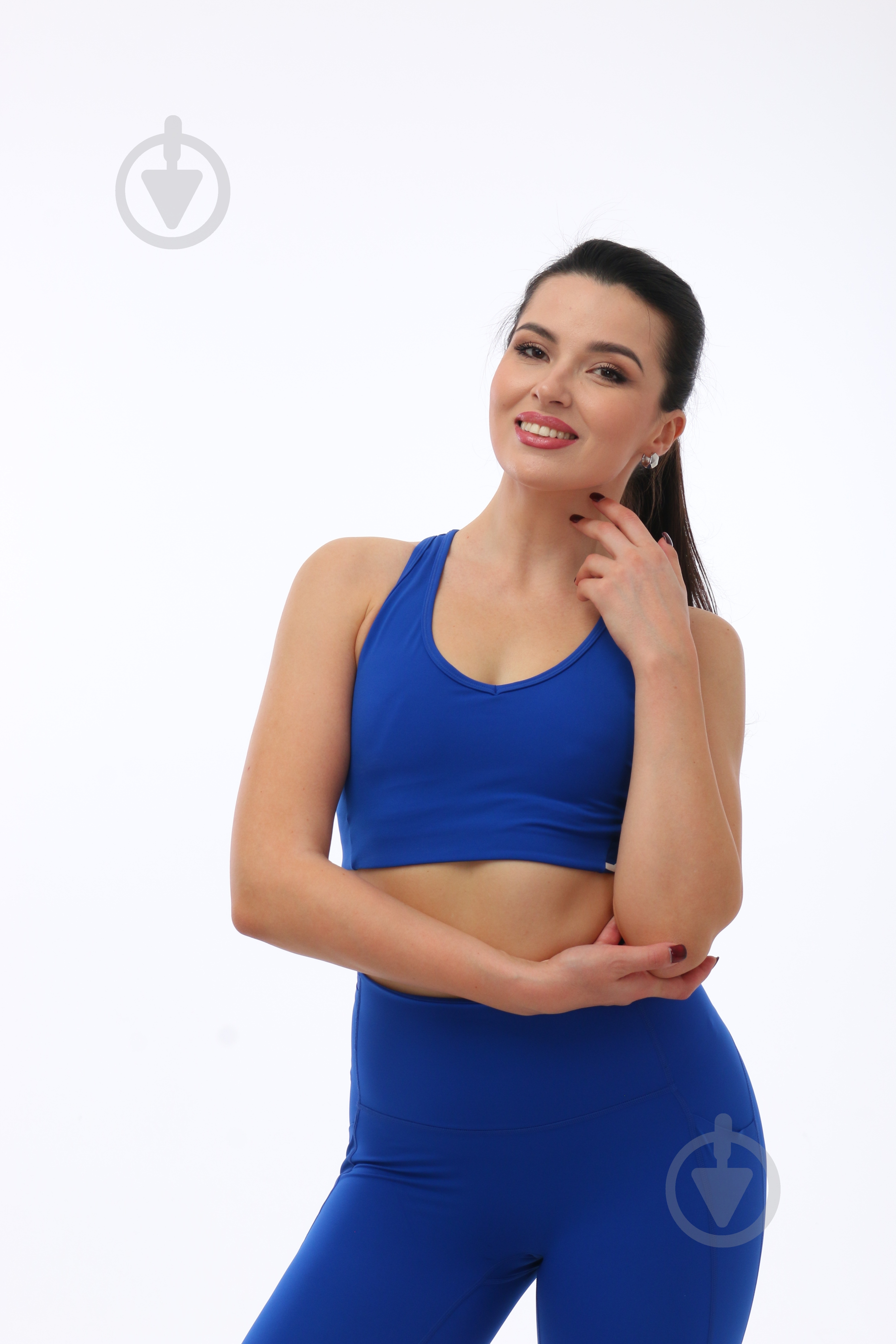 Бра 2XU Motion Racerback Bra WR6998a_SUF/WHT р.S синий - фото 8