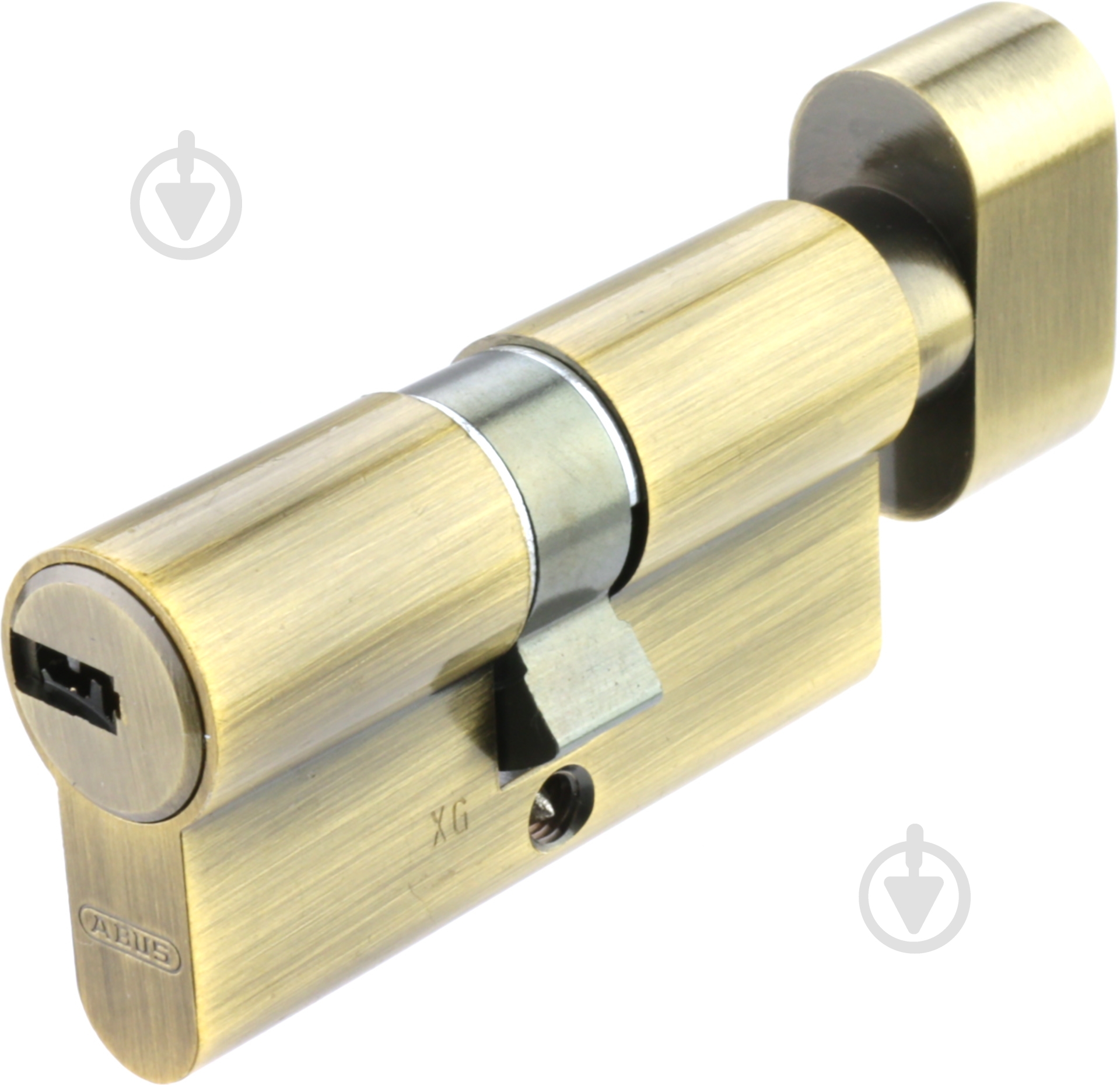 Цилиндр Abus D6 30x30 ключ-вороток 60 мм старая бронза - фото 1