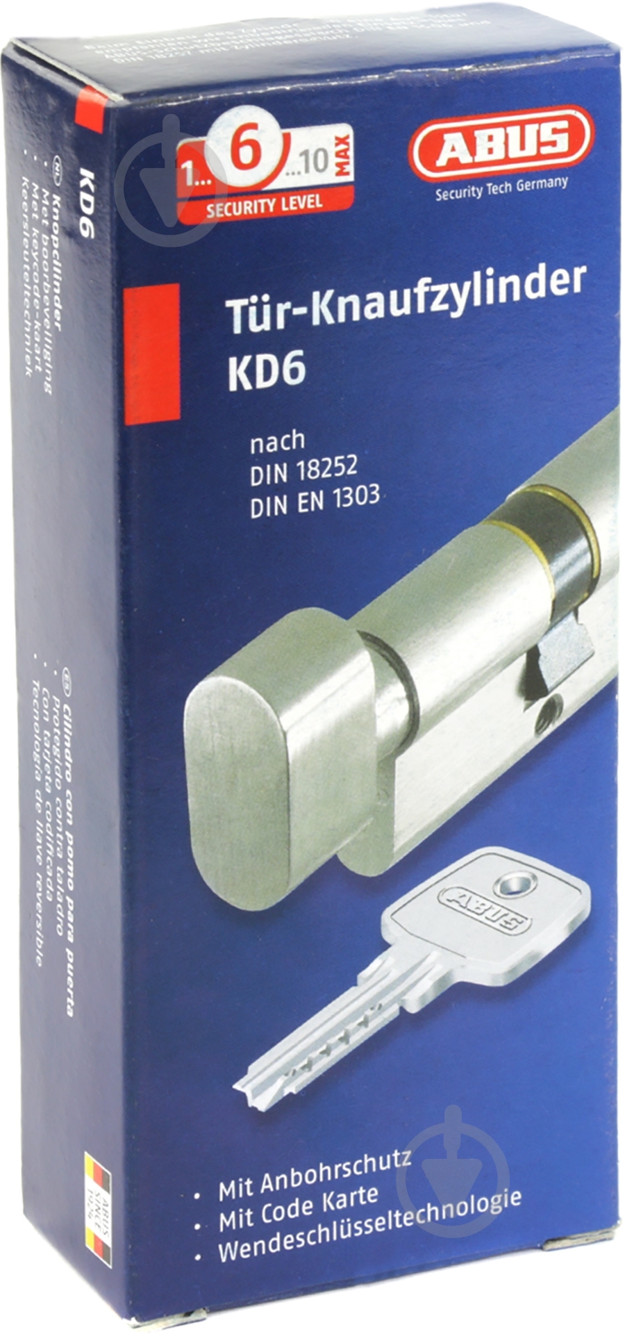 Цилиндр Abus D6 30x30 ключ-вороток 60 мм старая бронза - фото 4