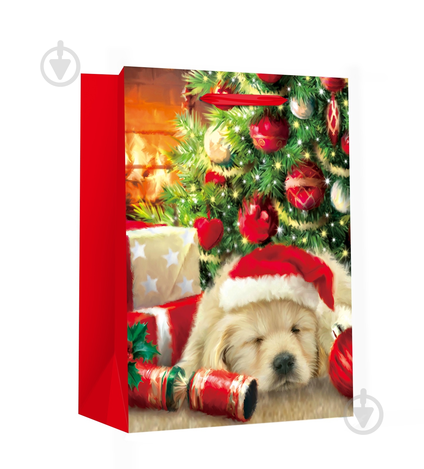 Пакет подарочный LARGE XMAS Dog в ассортименте - фото 1
