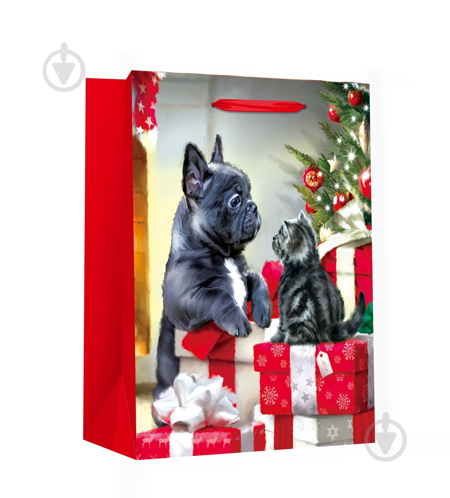 Пакет подарочный LARGE XMAS Dog в ассортименте - фото 4