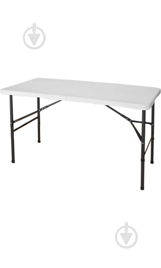 Стол раскладной GT Racer DY-0638 1220(1220)x610x740мм белый/черный - фото 1