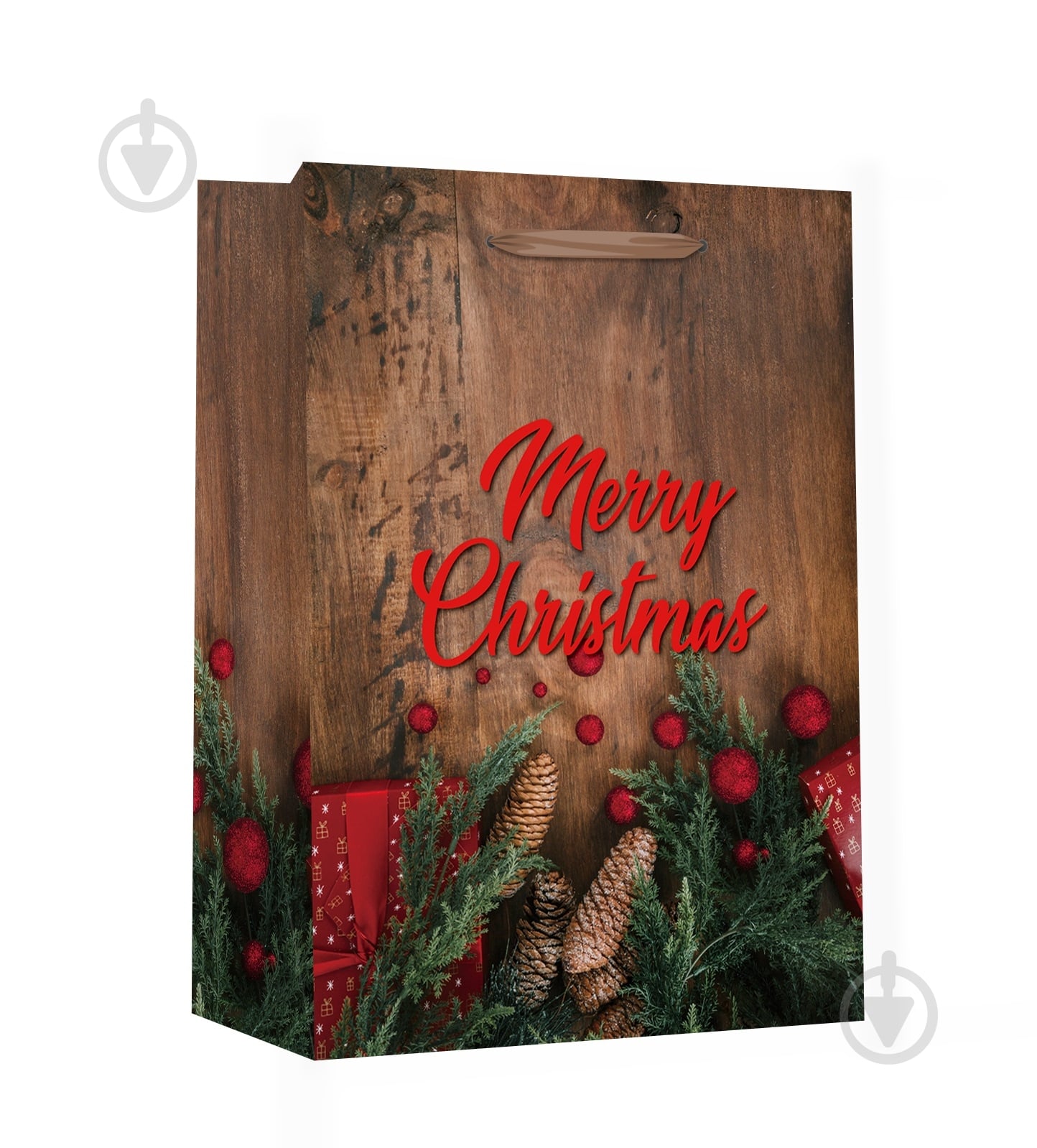 Пакет подарочный LARGE XMAS Merry3 в ассортименте - фото 1