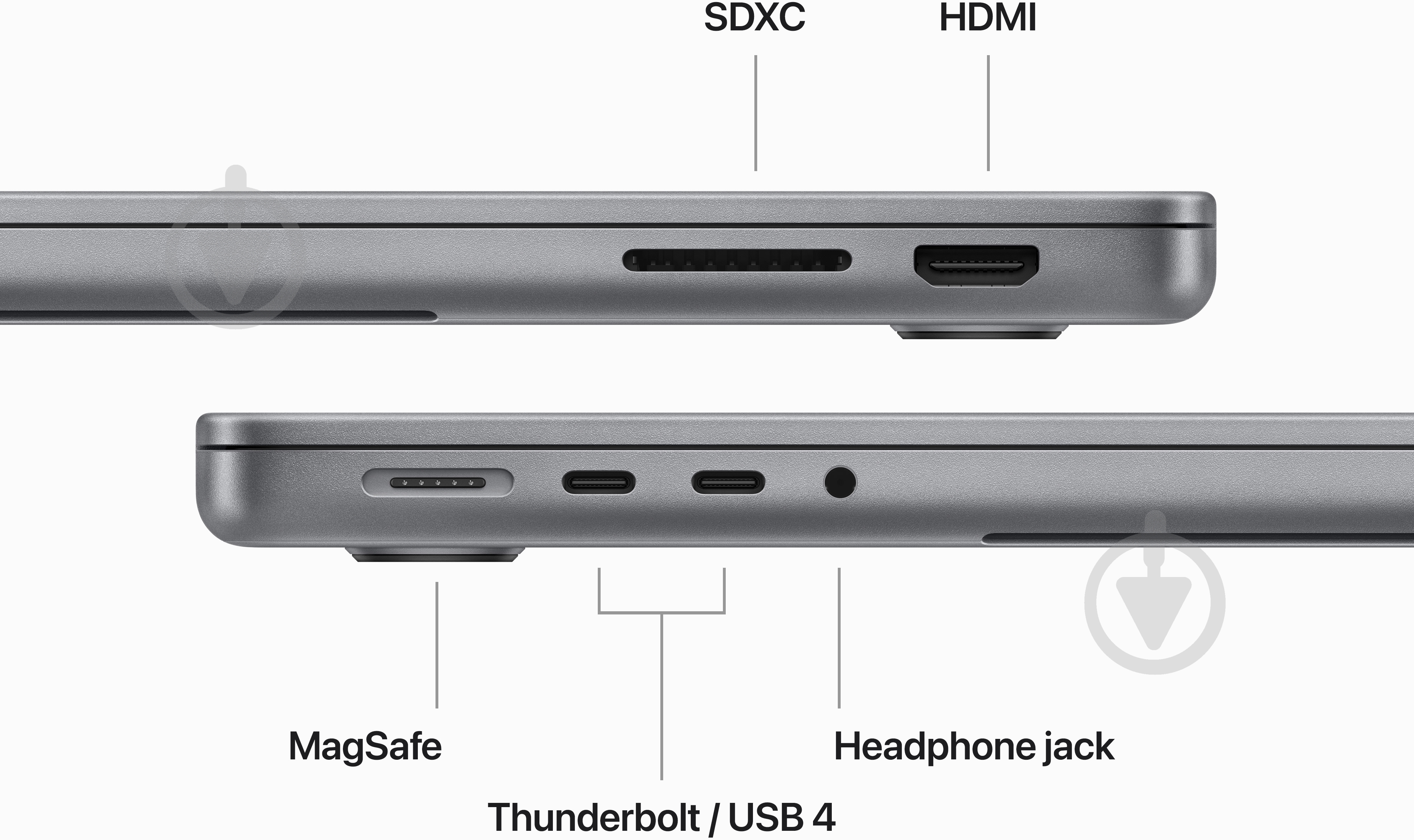 Ноутбук Apple MacBook Pro14 M3 14,2" (MTL83UA/A) space gray - фото 5 Ноутбук Apple MacBook Pro14 M3 14,2" (MTL83UA/A) space gray - фото 5