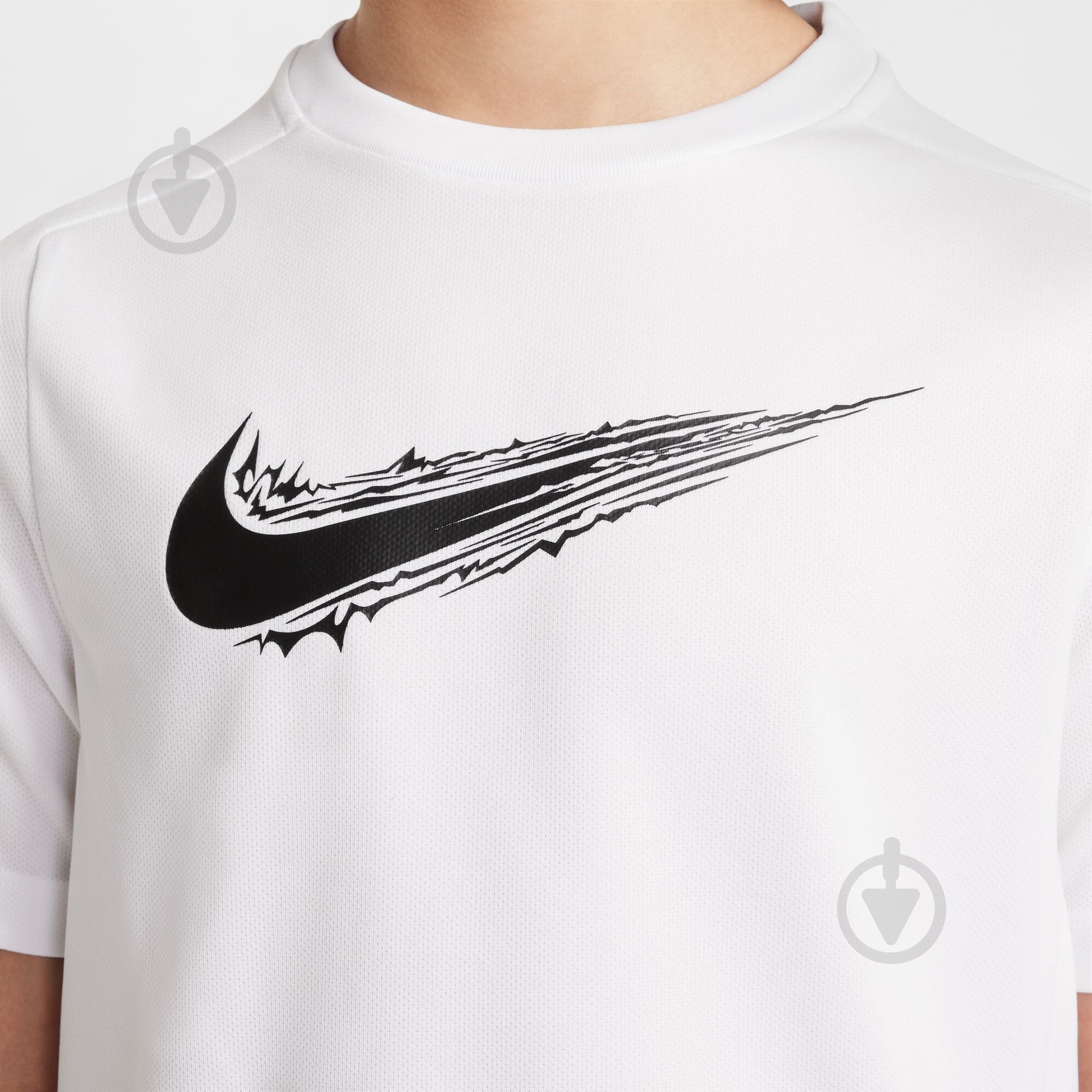 Футболка Nike B NK DF MULTI SS TOP HBR HF8100-100 р.XL белый - фото 4 Футболка Nike B NK DF MULTI SS TOP HBR HF8100-100 р.XL белый - фото 4